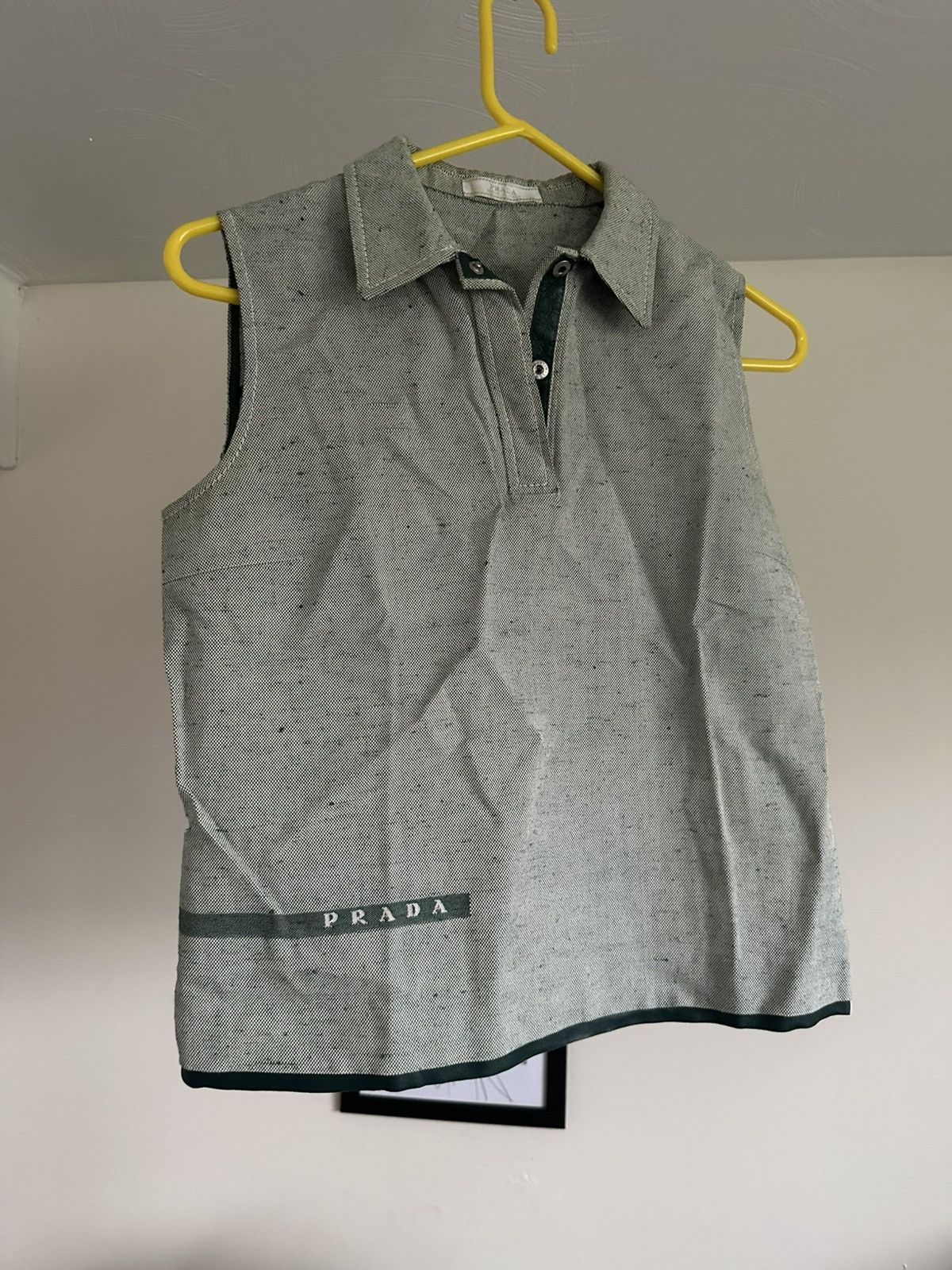 Prada Archive Prada Spring 1999 Logo Polo Top Vintage Size S / US 4 / IT 40 - 2 Thumbnail
