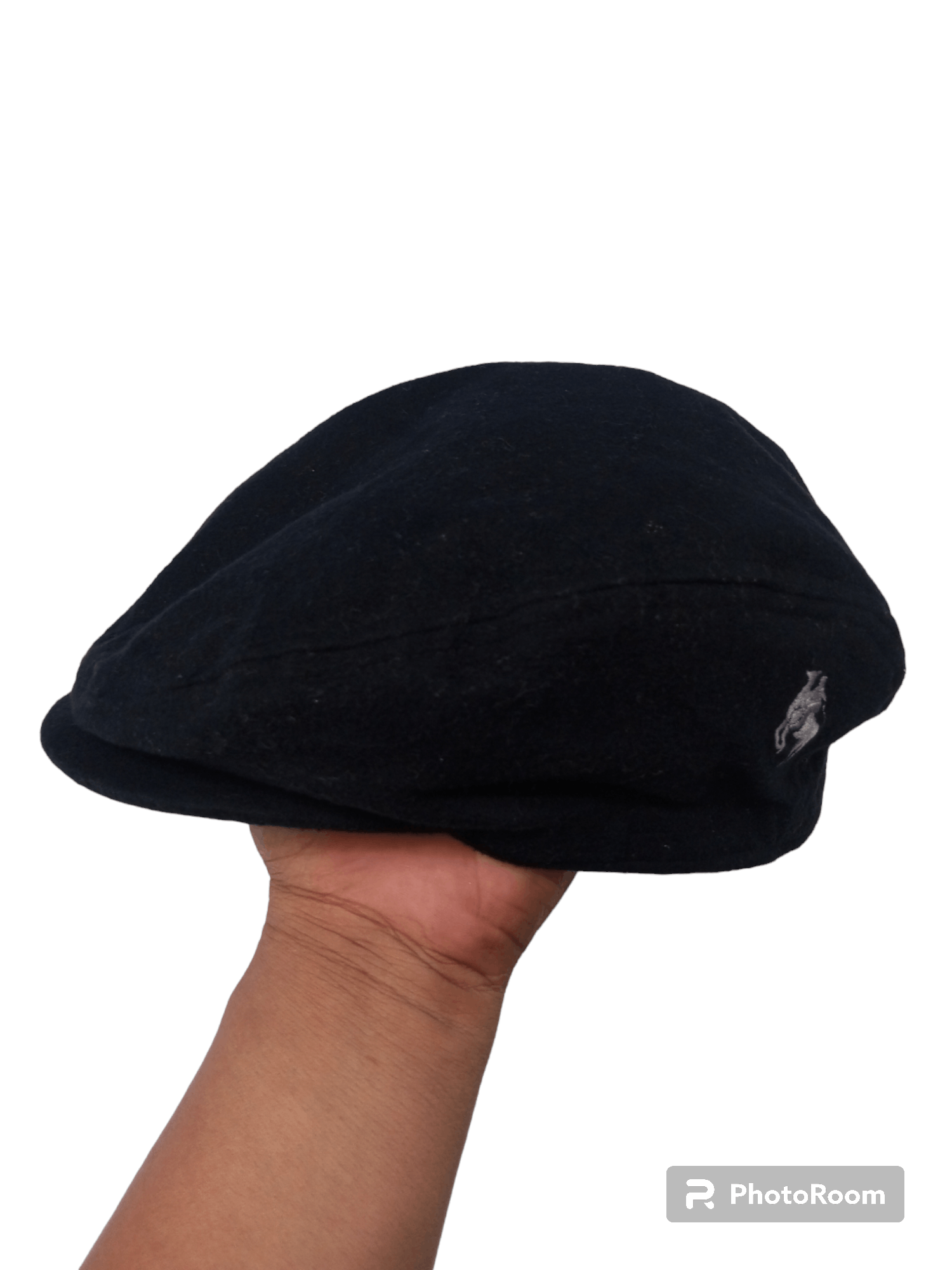 image of Rudolph Valentino Embroidery Newboys Hat in Black, Men's
