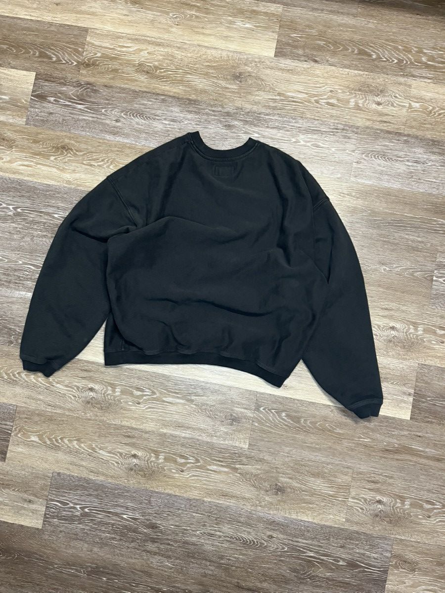 Stussy Relaxed Fit Black Faded Stussy College Varsity Crewneck Size US XL / EU 56 / 4 - 3 Thumbnail