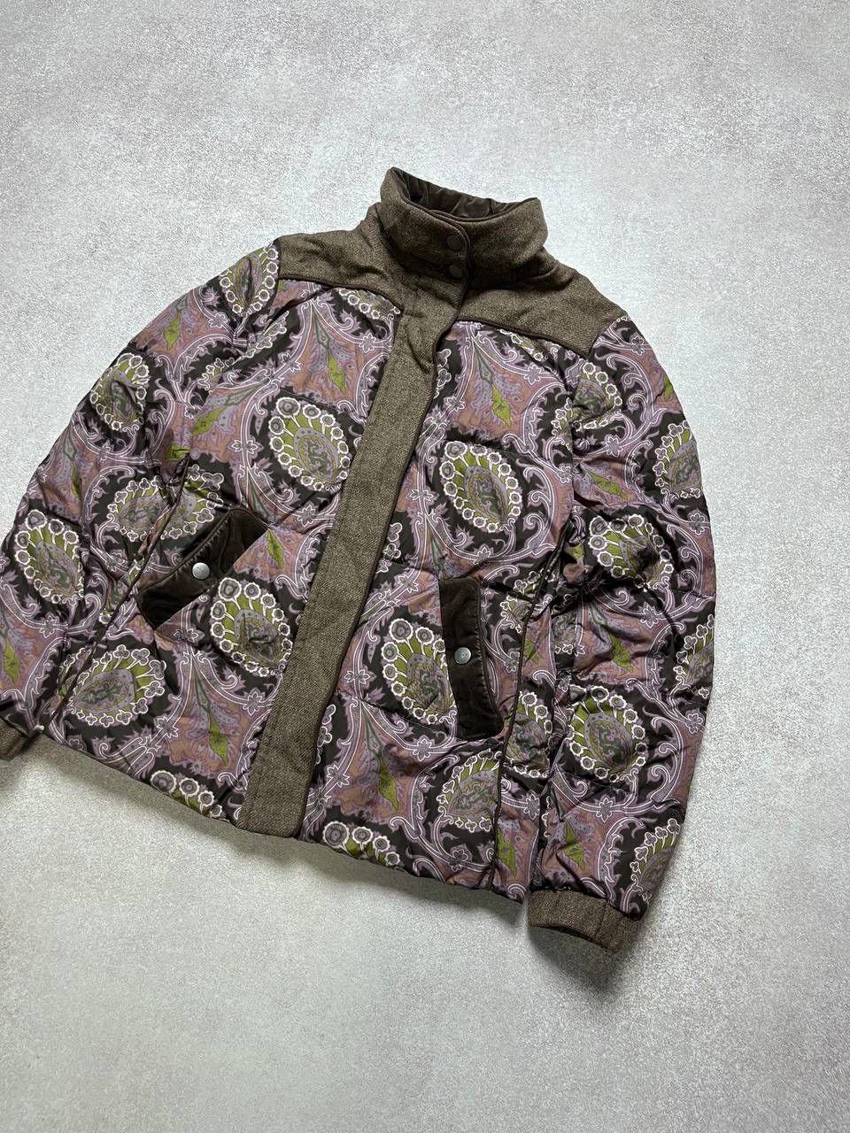 Etro Vintage Etro Milano Allowerprint Puffer Jacket Size XS / US 0-2 / IT 36-38 - 2 Thumbnail