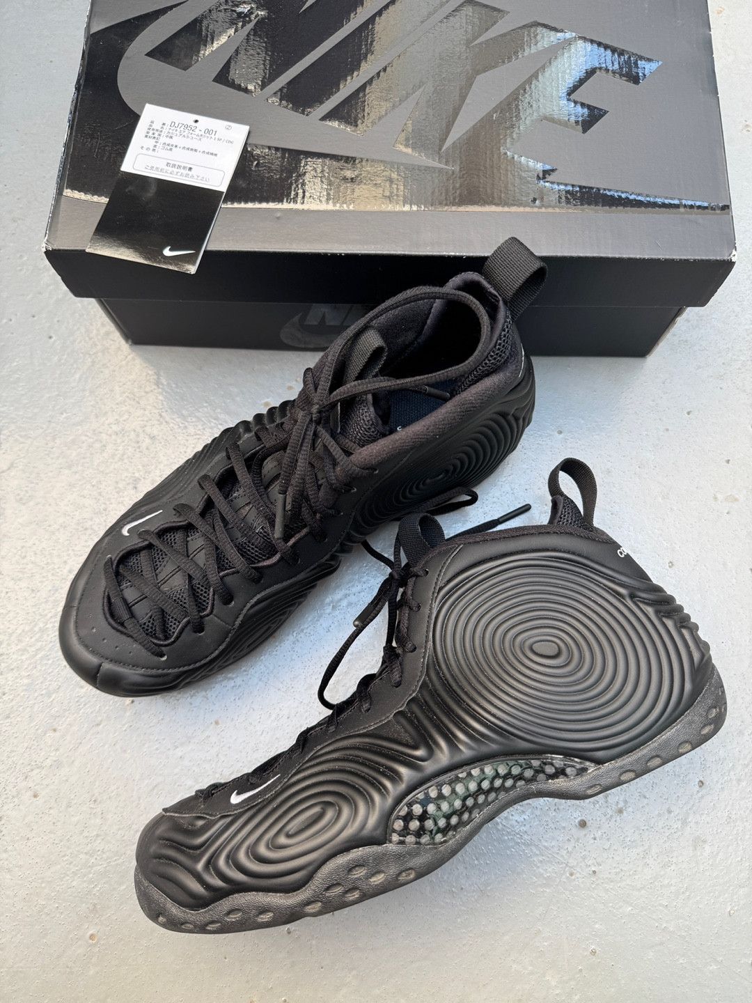 Nike x COMME des GARCONS HOMME PLUS Air Foamposite One Black