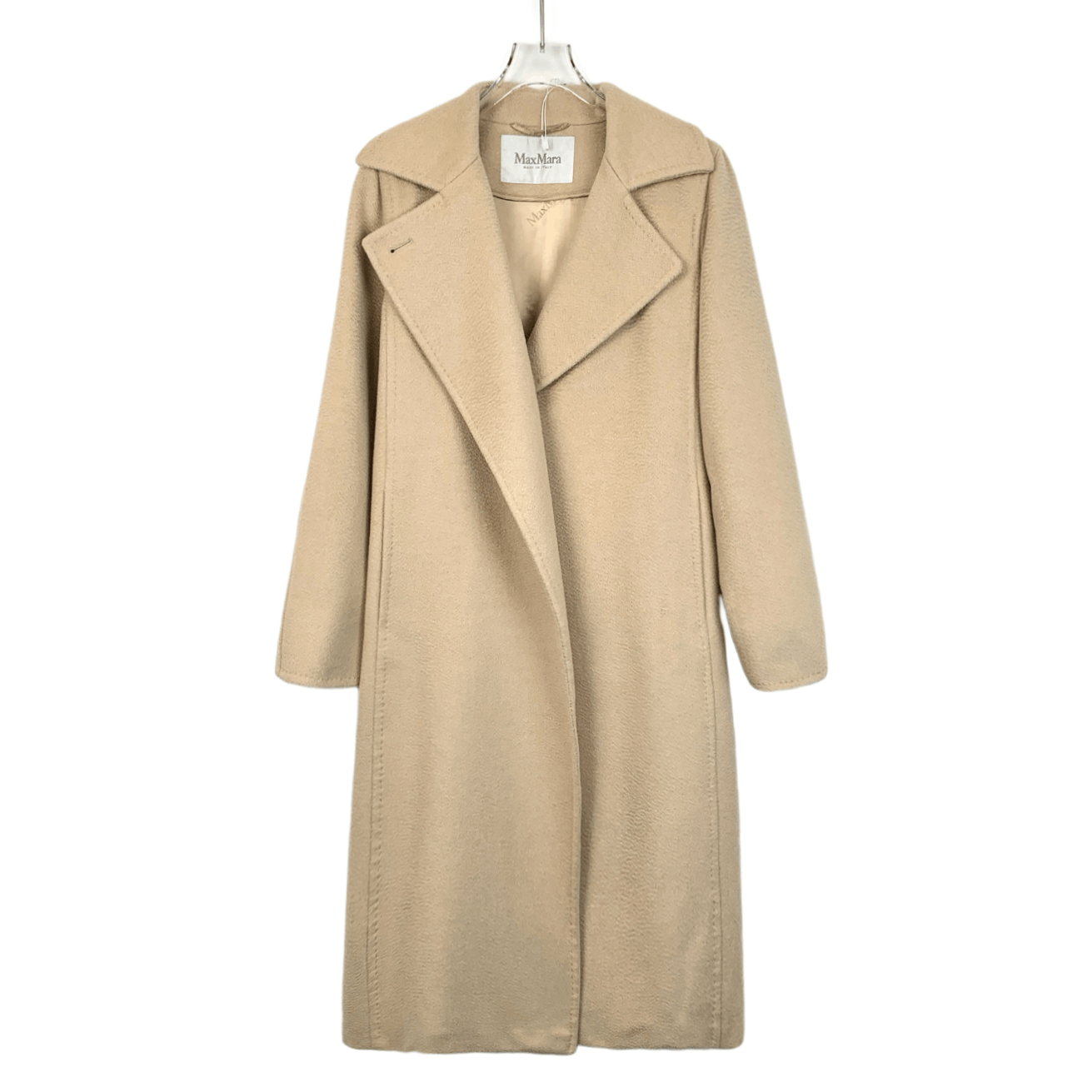 Max Mara MaxMara Camel Hair Belted Coat (Size XXS) Size XXS / US 00 / IT 34 - 1 Thumbnail