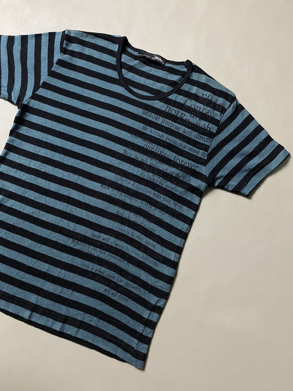 If Six Was Nine × Japanese Brand × Le Grande Bleu (L.G.B.) Mossimo Poem Grunge Tshirt Size US M / EU 48-50 / 2 - 4 Thumbnail