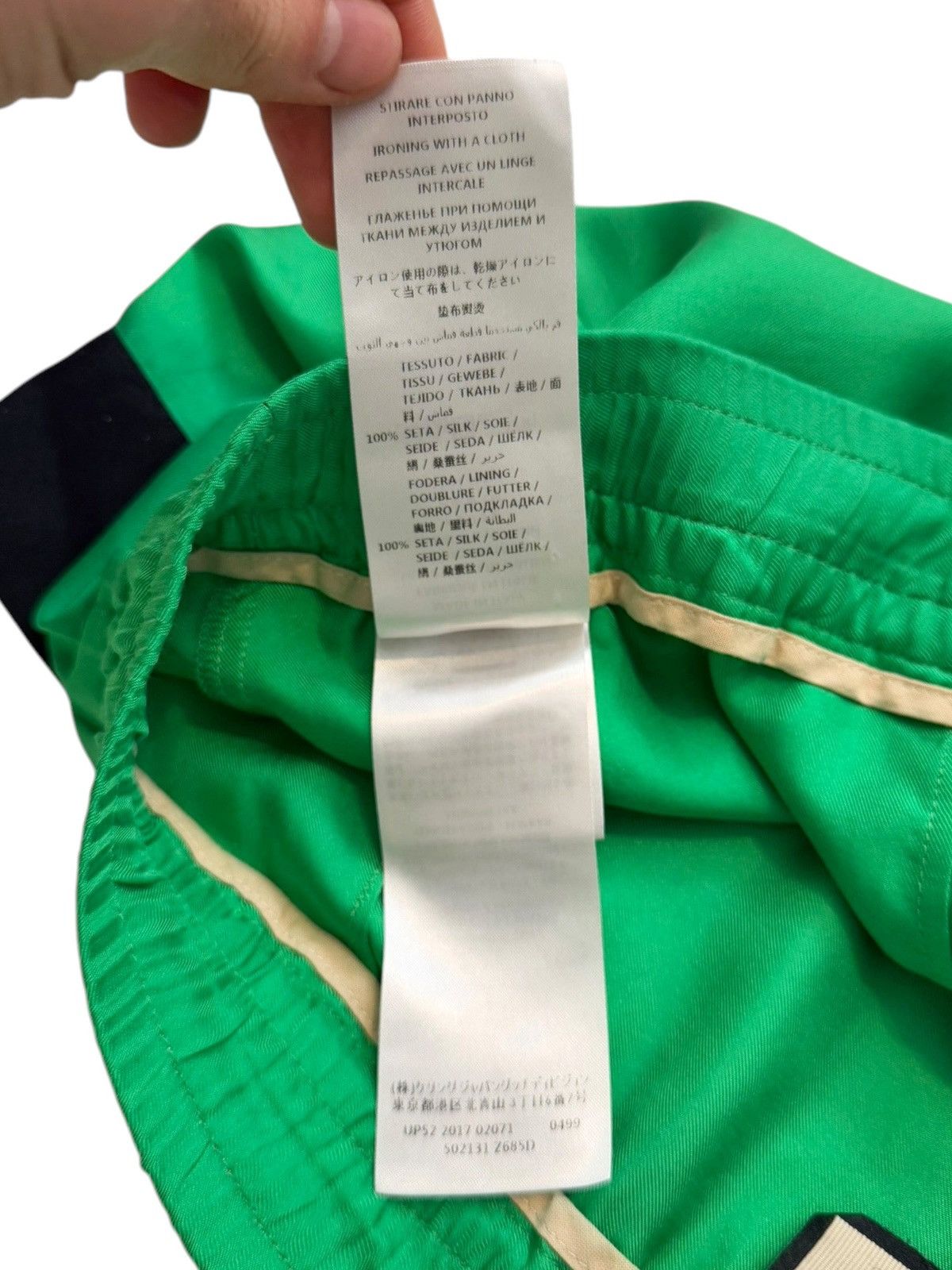 Gucci Green Silk Shorts Size US 32 / EU 48 - 6 Thumbnail