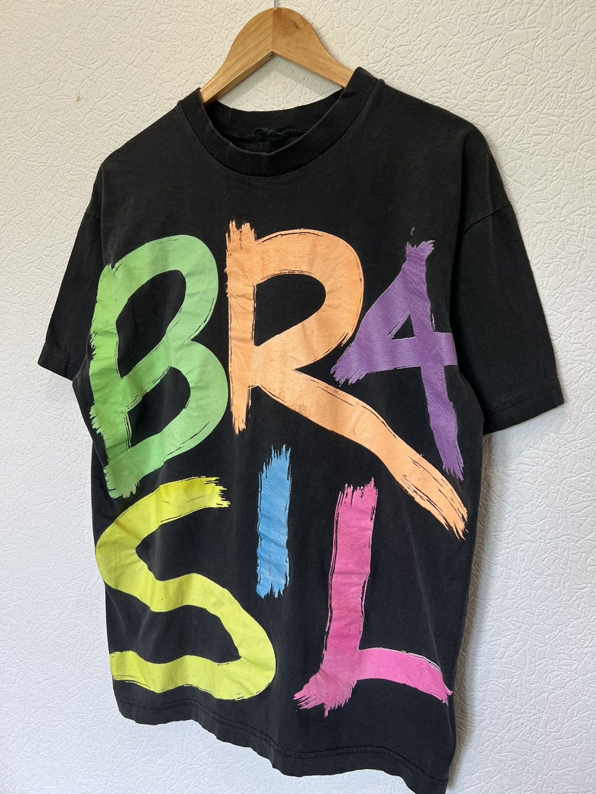 Vintage Vintage Very Rare 90’s BRASIL Black T Shirt Tee Size US L / EU 52-54 / 3 - 2 Thumbnail