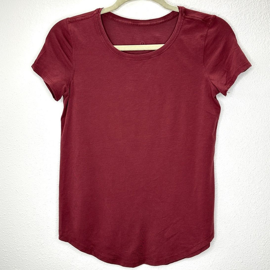 Lululemon Lululemon Rusty Red Round Neck Short Sleeve Tee 4 Size S / US 4 / IT 40 - 1 Thumbnail