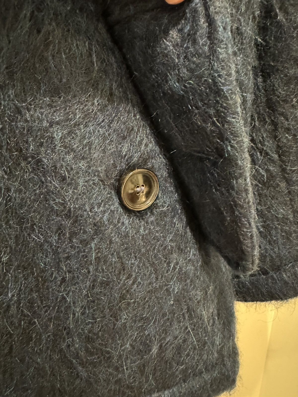 Marni Marni Button-Up Faux-Fur Brushed Wool Coat Size US M / EU 48-50 / 2 - 5 Thumbnail
