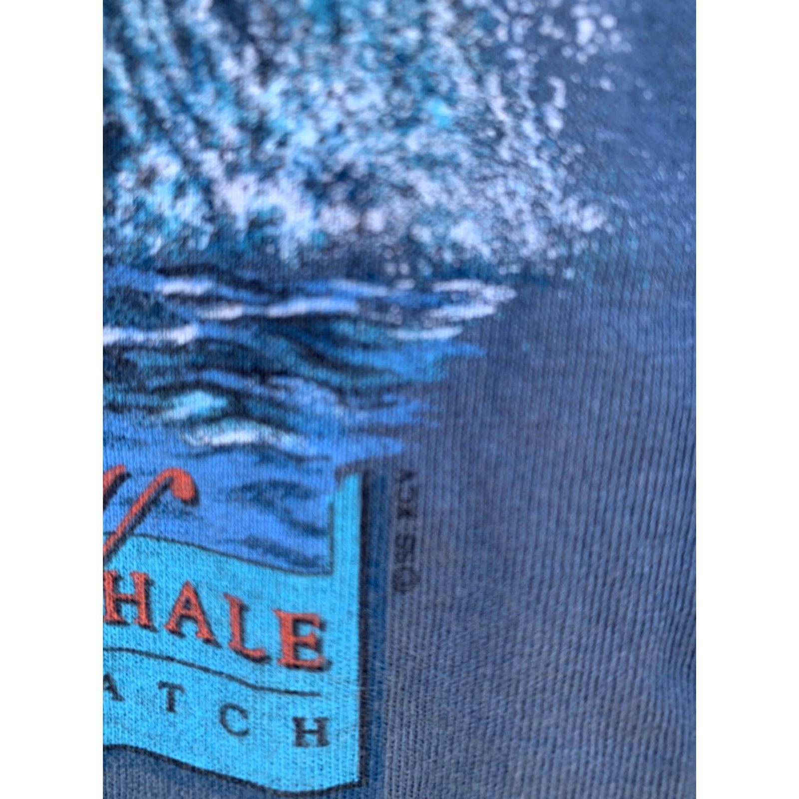 Swatch VINTAGE Mendocino Whale Watch T Shirt Sansegal XL Single Stitch Made In USA Men Blue 1990s Sportswear Graphic Tee Size US XL / EU 56 / 4 - 5 Thumbnail