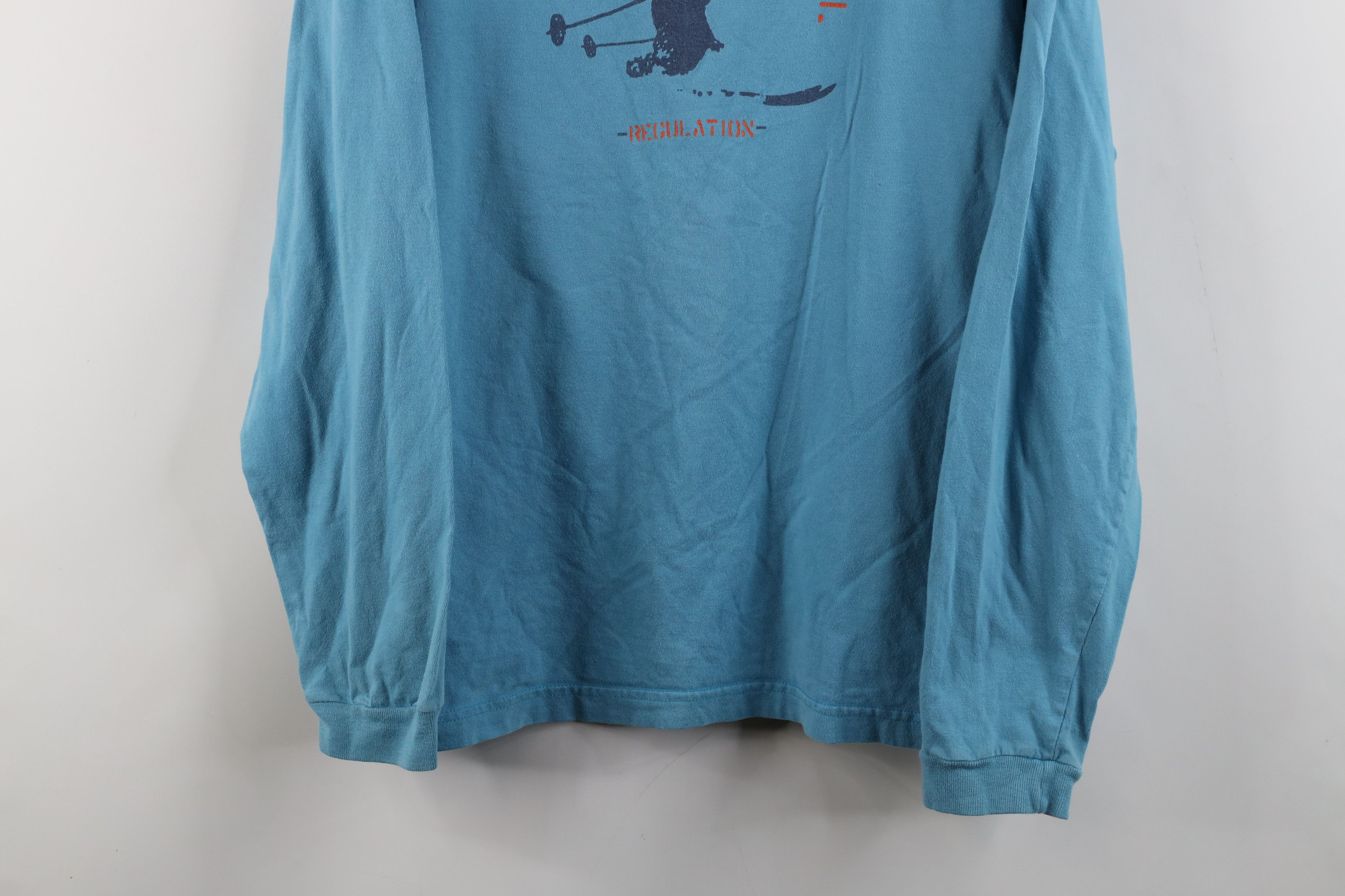 Gap × Vintage Vintage 90s Y2K Gap Patrol Skiing Long Sleeve T-Shirt Blue Size US M / EU 48-50 / 2 - 3 Thumbnail