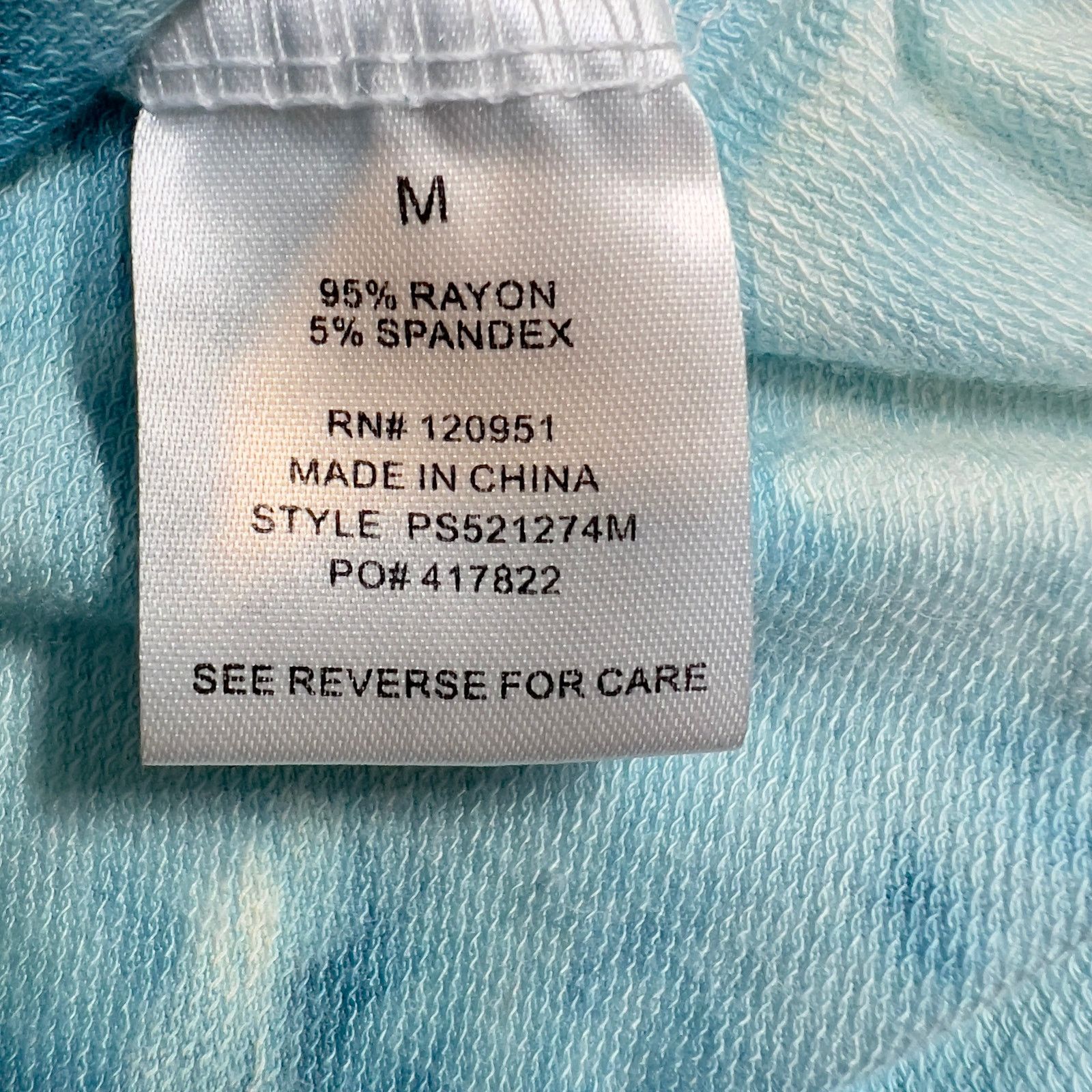 Other Pink Rose Blue Tye Dye Wavy Hem Long Sleeve Shirt Woman's M Size M / US 6-8 / IT 42-44 - 4 Thumbnail