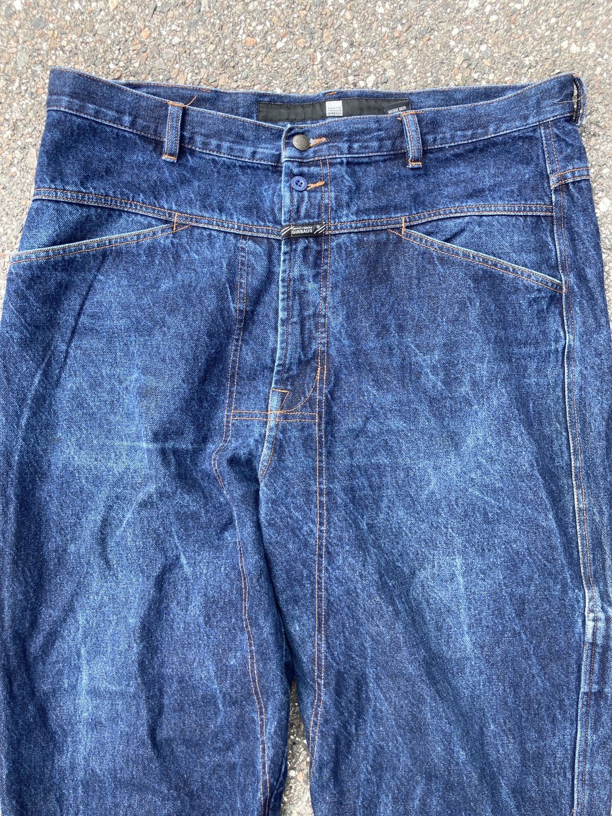 VTG MARITHE FRANCOIS GIRBAUD BAGGY DENIM BLUE 38