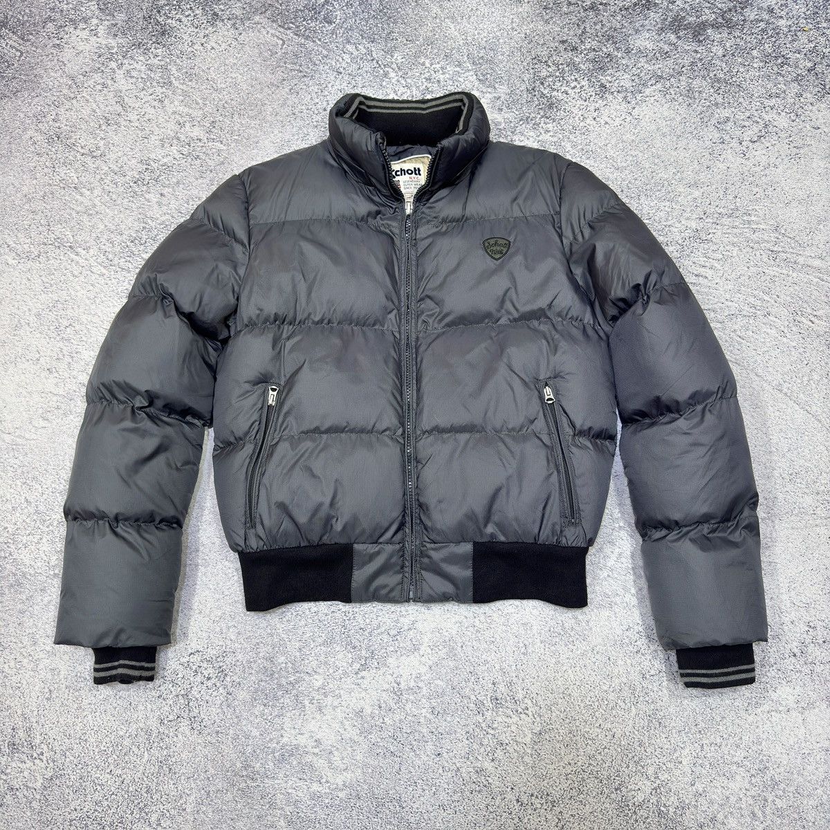 Schott Schott NYC Mens Winter Bomber Jacket L size Size US L / EU 52-54 / 3 - 1 Thumbnail