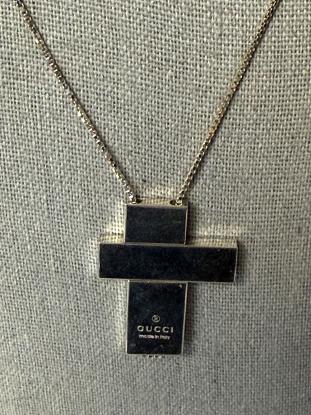 Gucci GUCCI Cross Pendant Necklace Sterling Silver 925 3-Piece De Size ONE SIZE - 3 Thumbnail