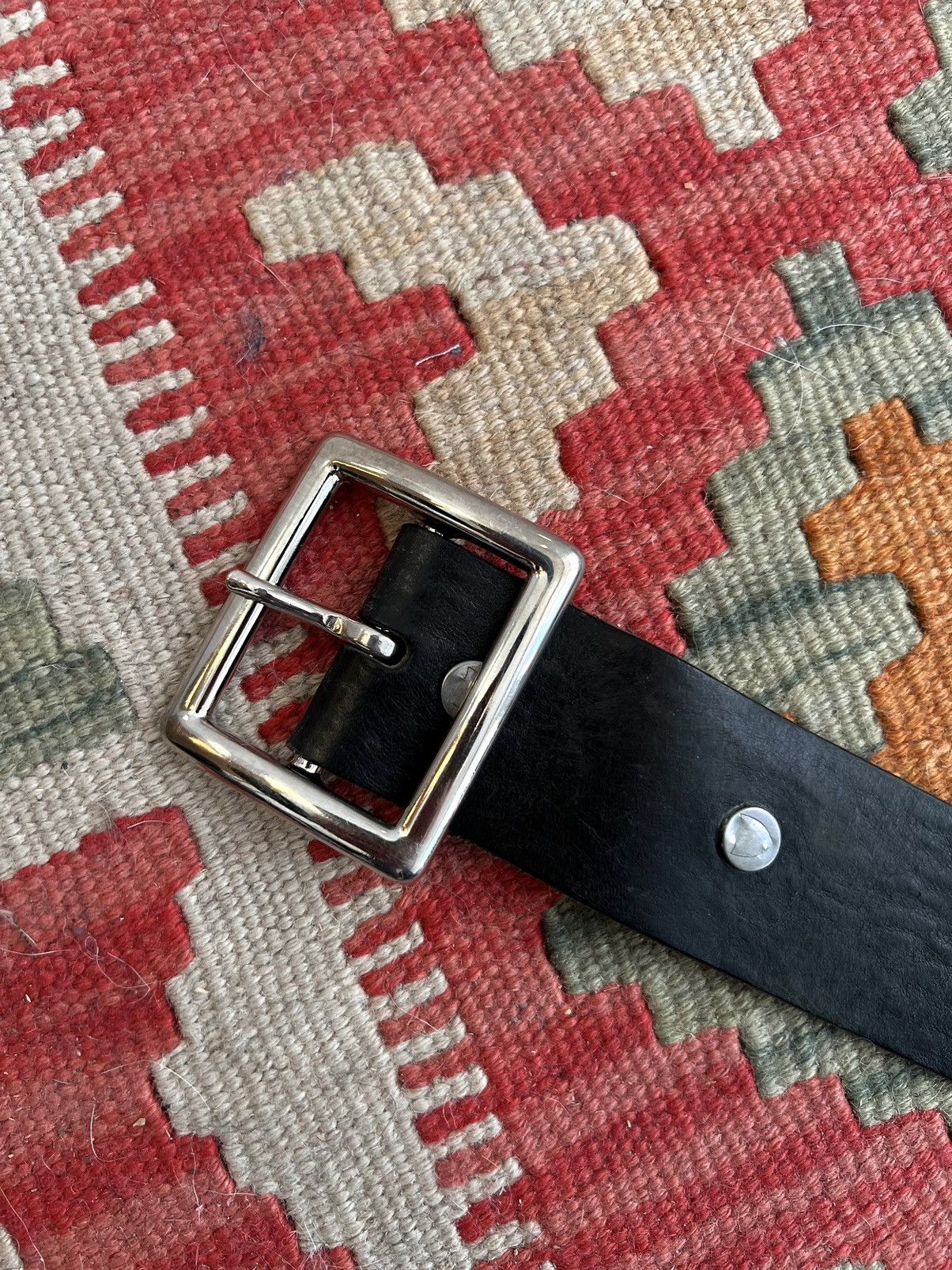 Iron Heart Vintage Hollywood Trading Company Stud Stingray Leather Belt Size ONE SIZE - 8 Thumbnail