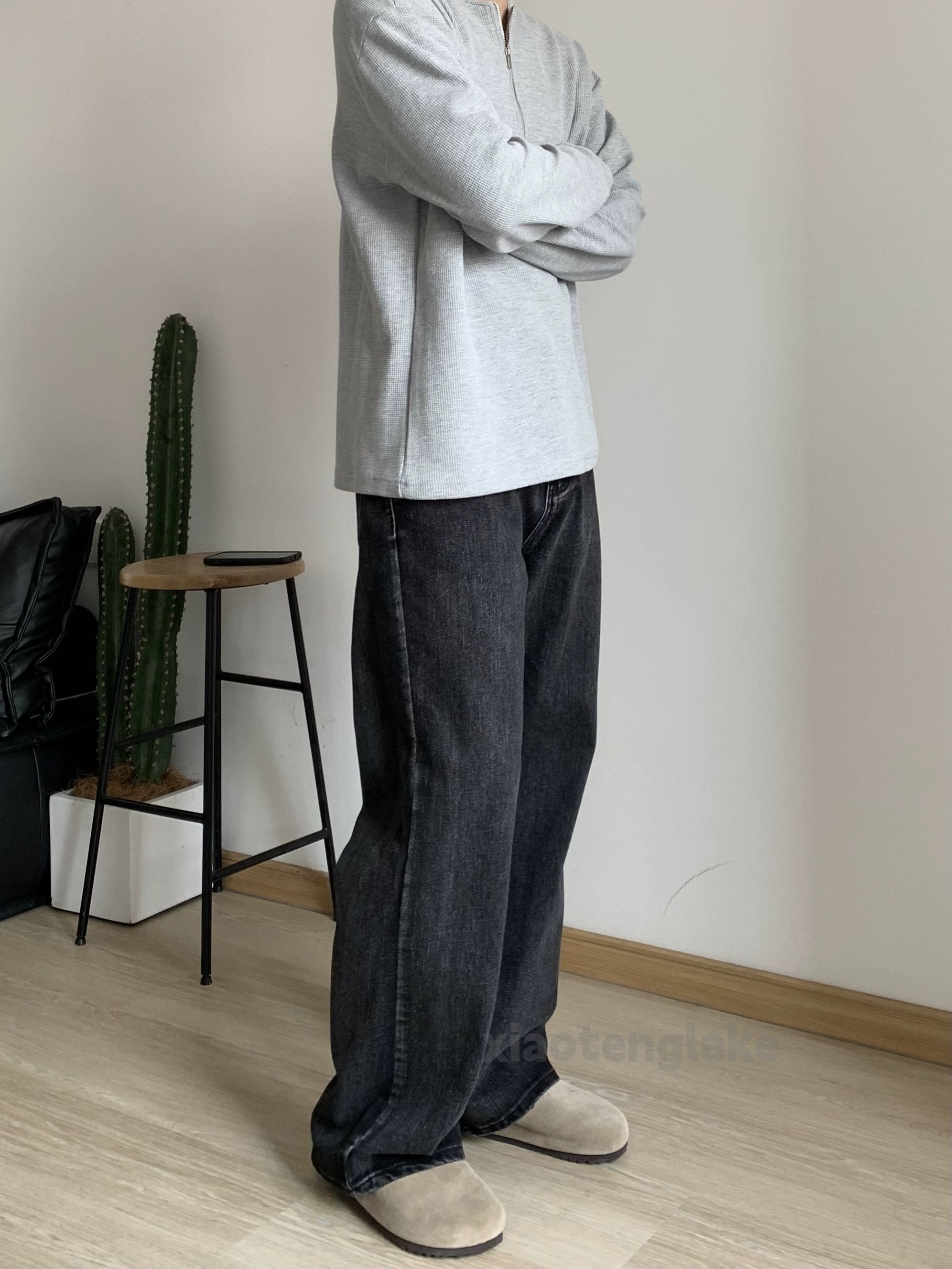 Jean × Vintage cleanfit washed faded yuppie loose baggy jeans Size US 30 / EU 46 - 3 Thumbnail