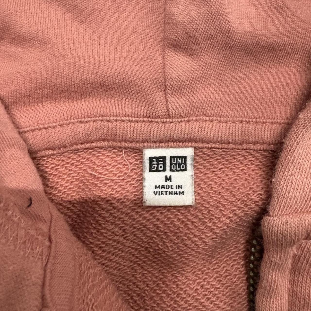 Japanese Brand × Vintage Crazy Vintage Y2K/2000s Blank Peach Minimalistic Zipup Hoodie! Size US M / EU 48-50 / 2 - 3 Thumbnail