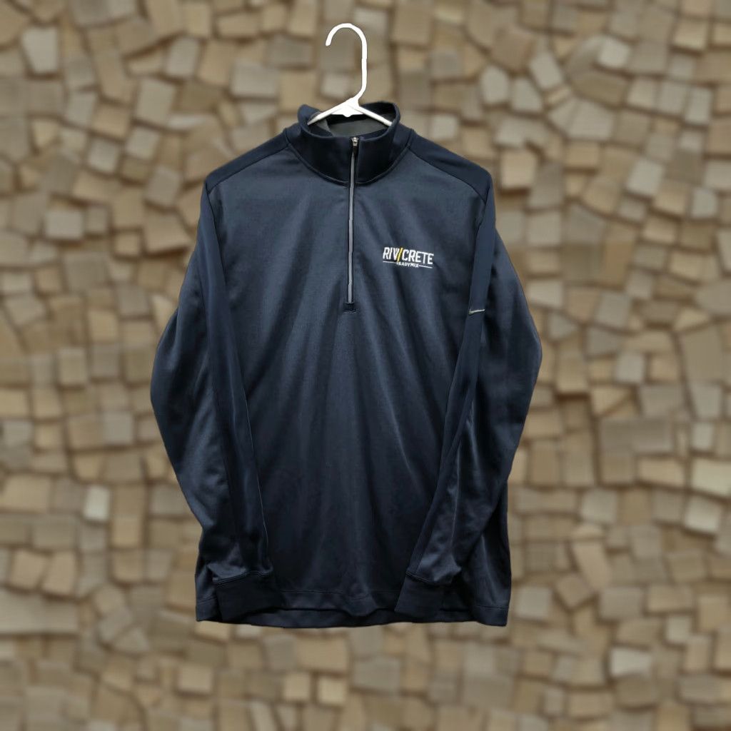 Nike Nike Dri-Fit Sweatshirt Mens M Long Sleeve Blue Mock Neck Half Zip Sponsor Pullover Size US M / EU 48-50 / 2 - 1 Thumbnail