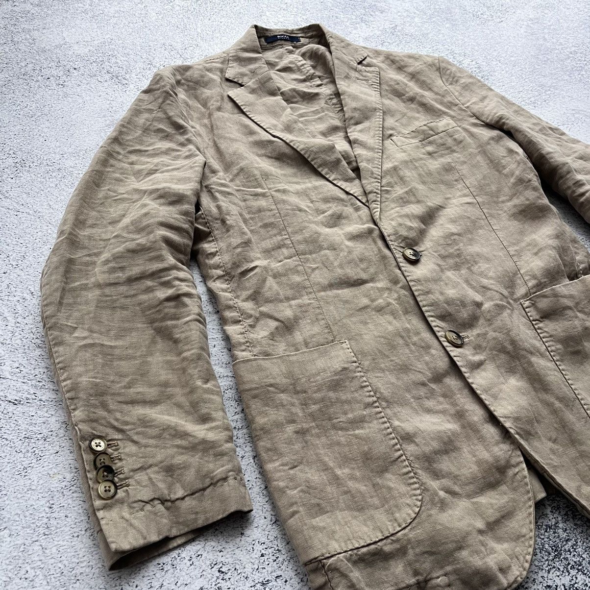 Boggi Boggi Milano casual blazer luxury linen Size 50R - 2 Thumbnail