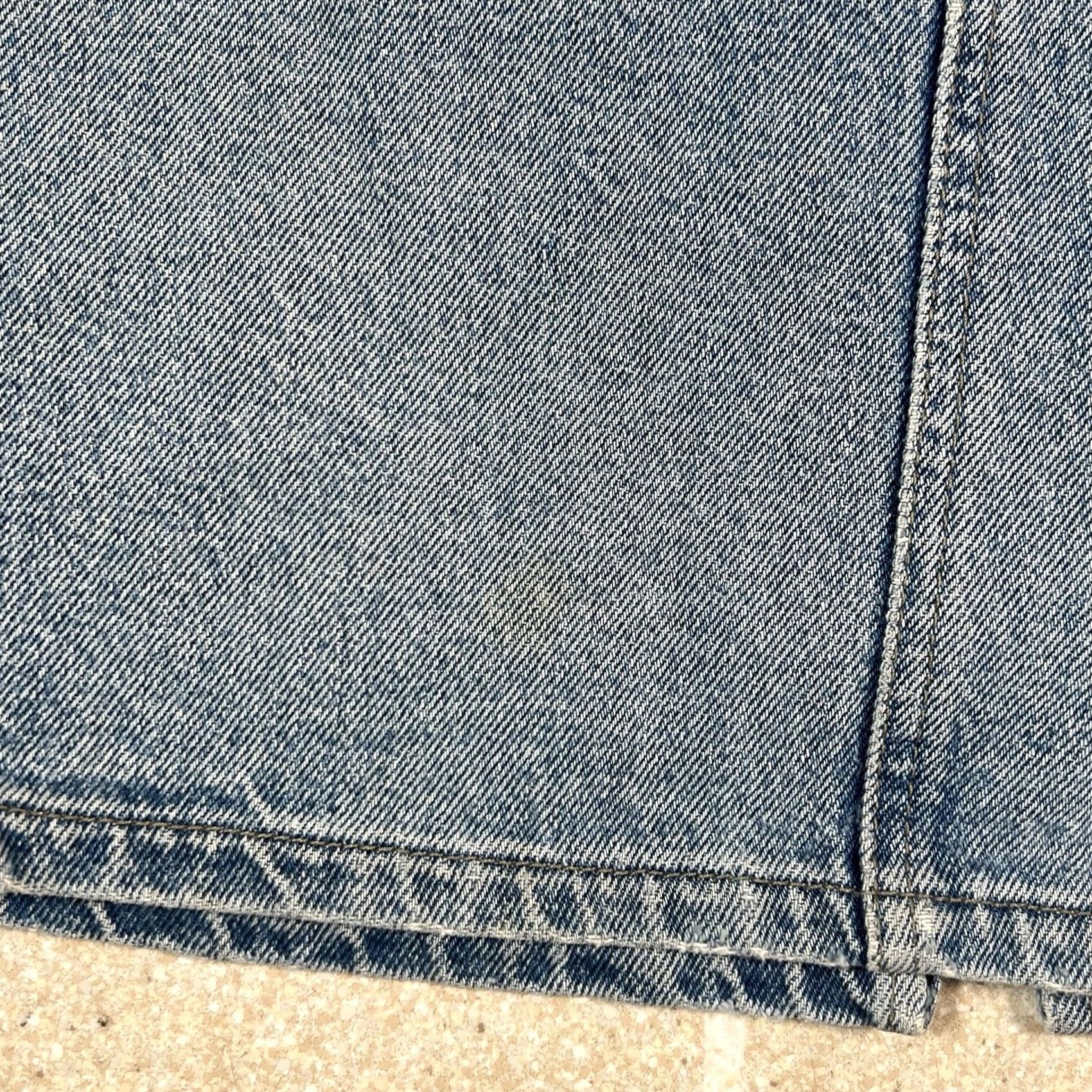 Sisley VINTAGE Sisley Denim Skirt Skirt Knee Length Blue Women 2 Regular Denim Pencil Straight Womens Size 26" / US 2 / IT 38 - 2 Thumbnail