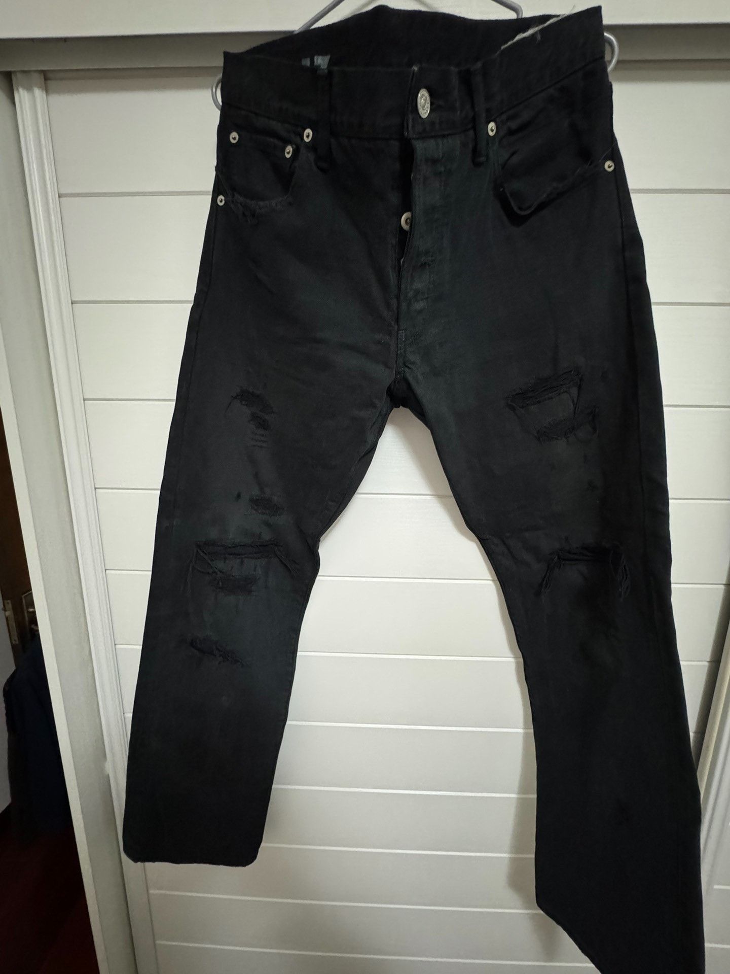 Visvim visvim 21ss Distressed Black Jeans Size US 34 / EU 50 - 1 Thumbnail