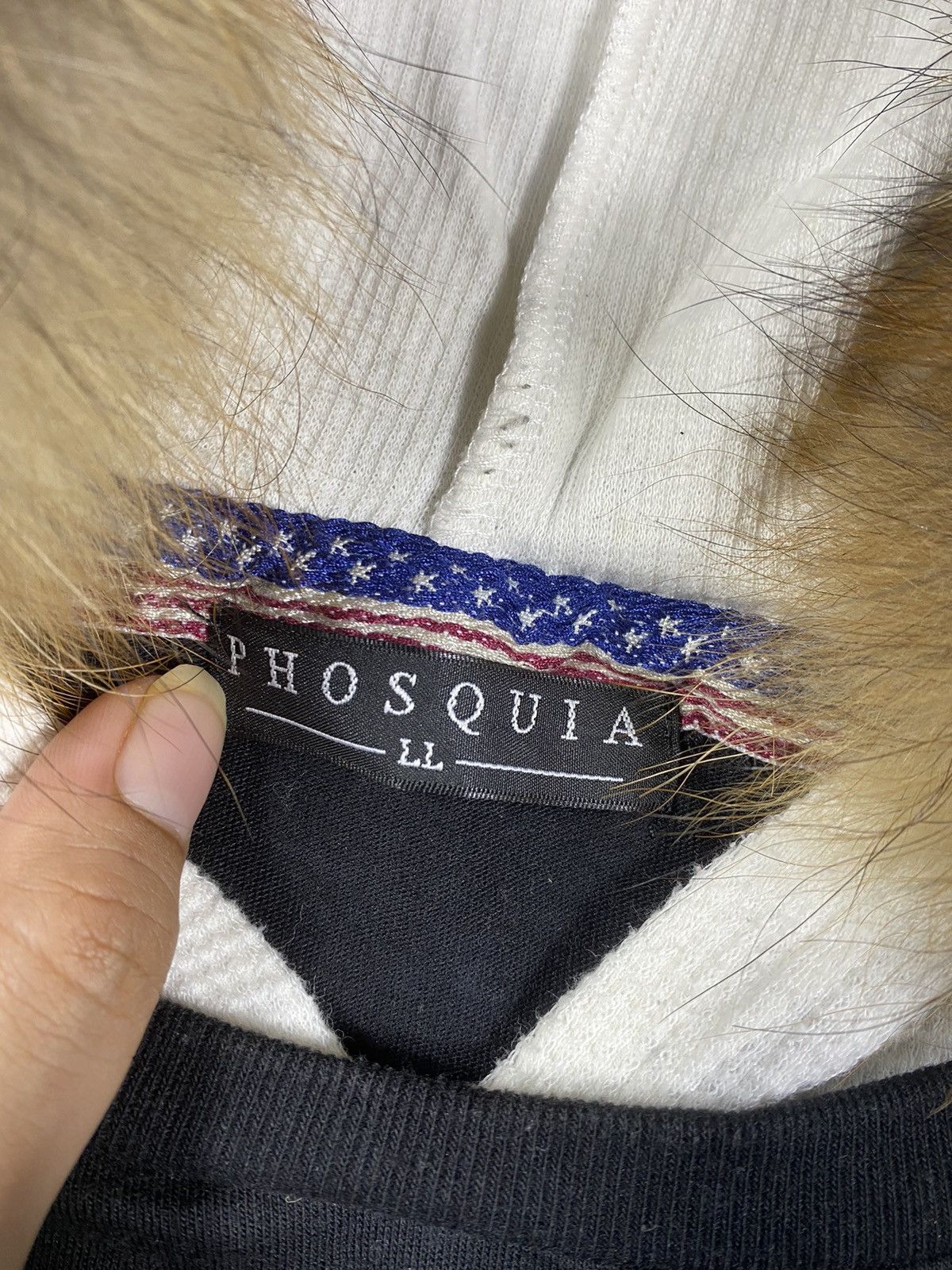 20471120 Japanese Phosquia double layer Fur Hoodie Size US L / EU 52-54 / 3 - 6 Thumbnail