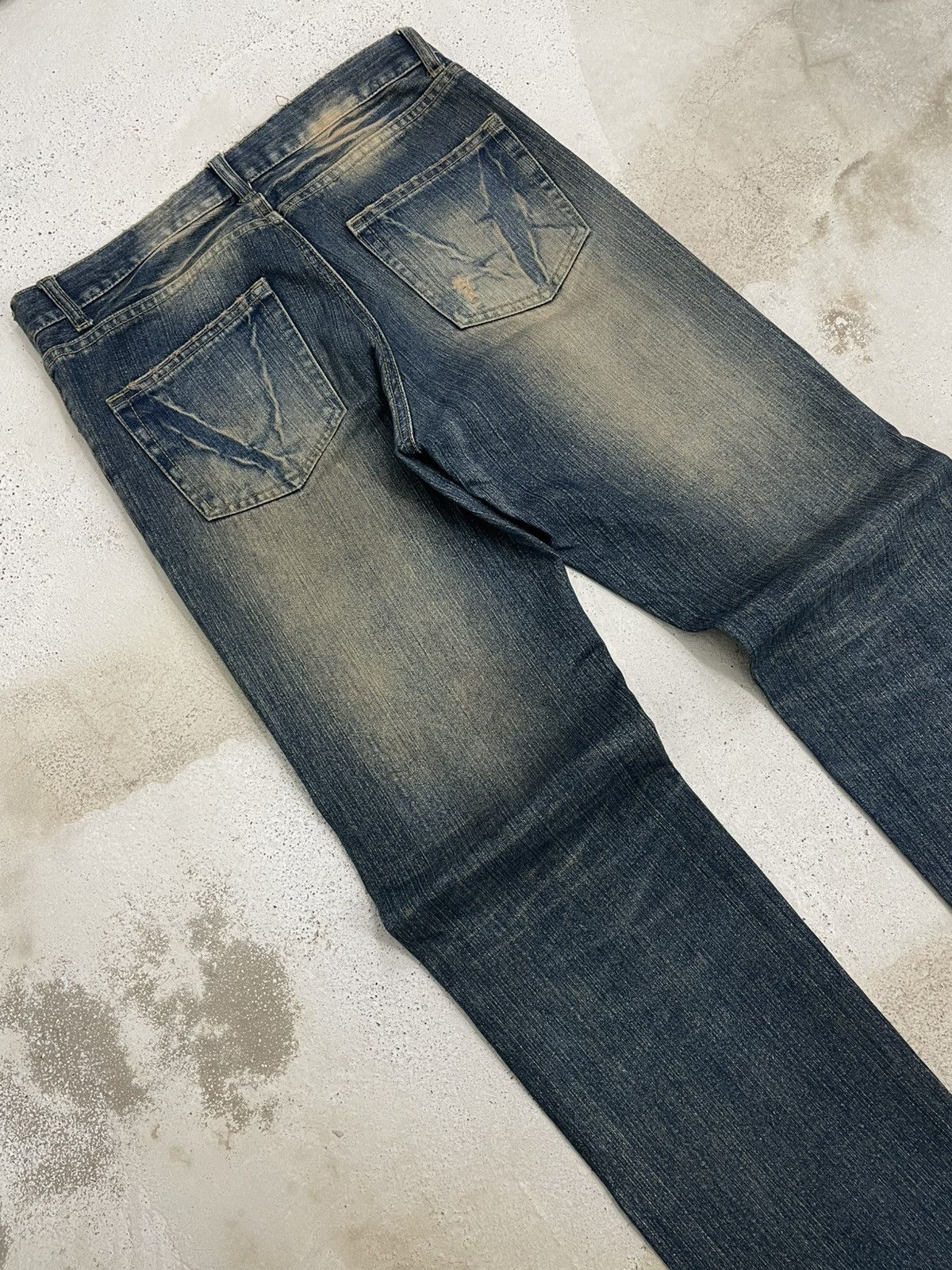 PPFM Vintage 90’s Japan Designer Ppfm Revolution Distressed Denim Size US 32 / EU 48 - 10 Thumbnail