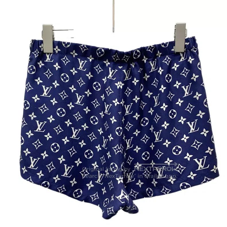 Louis Vuitton Louis Vuitton Blue presbyopic full-print shorts Size US 38 / EU 54 - 2 Thumbnail