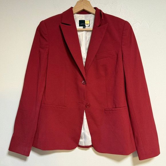 Other Judith & Charles Red Tailored Blazer Size 6 Size M / US 6-8 / IT 42-44 - 2 Thumbnail