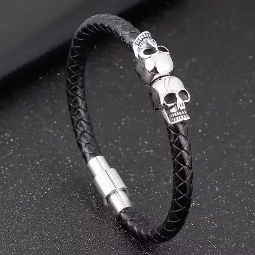 Other Black Braided Leather Bracelet Size ONE SIZE - 1 Thumbnail