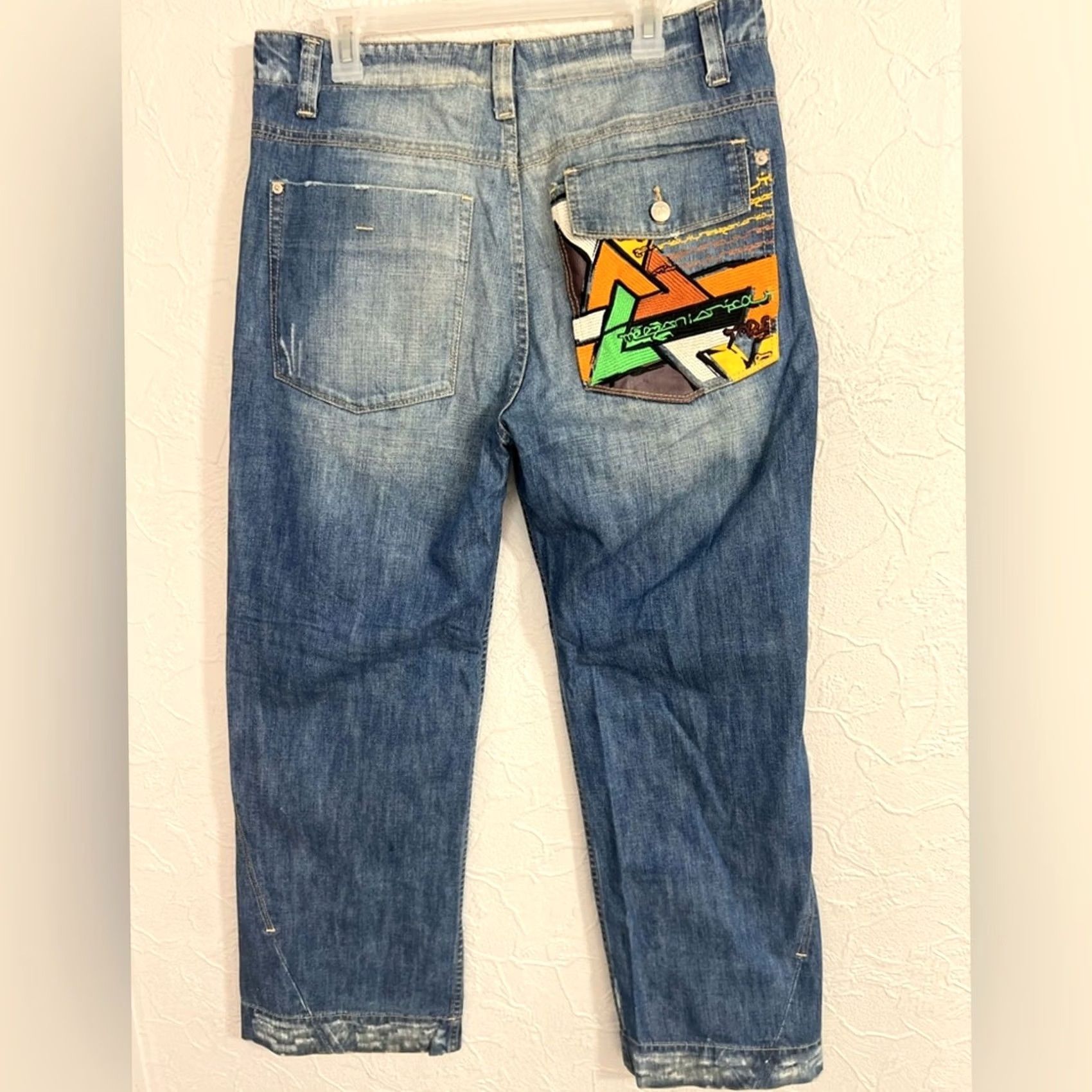 JNCO VINTAGE Meezan Jeans Mens 34x29 Medium Wash Jnco Style Denim Y2K Baggy Skater Shirt Size US 34 / EU 50 - 4 Thumbnail