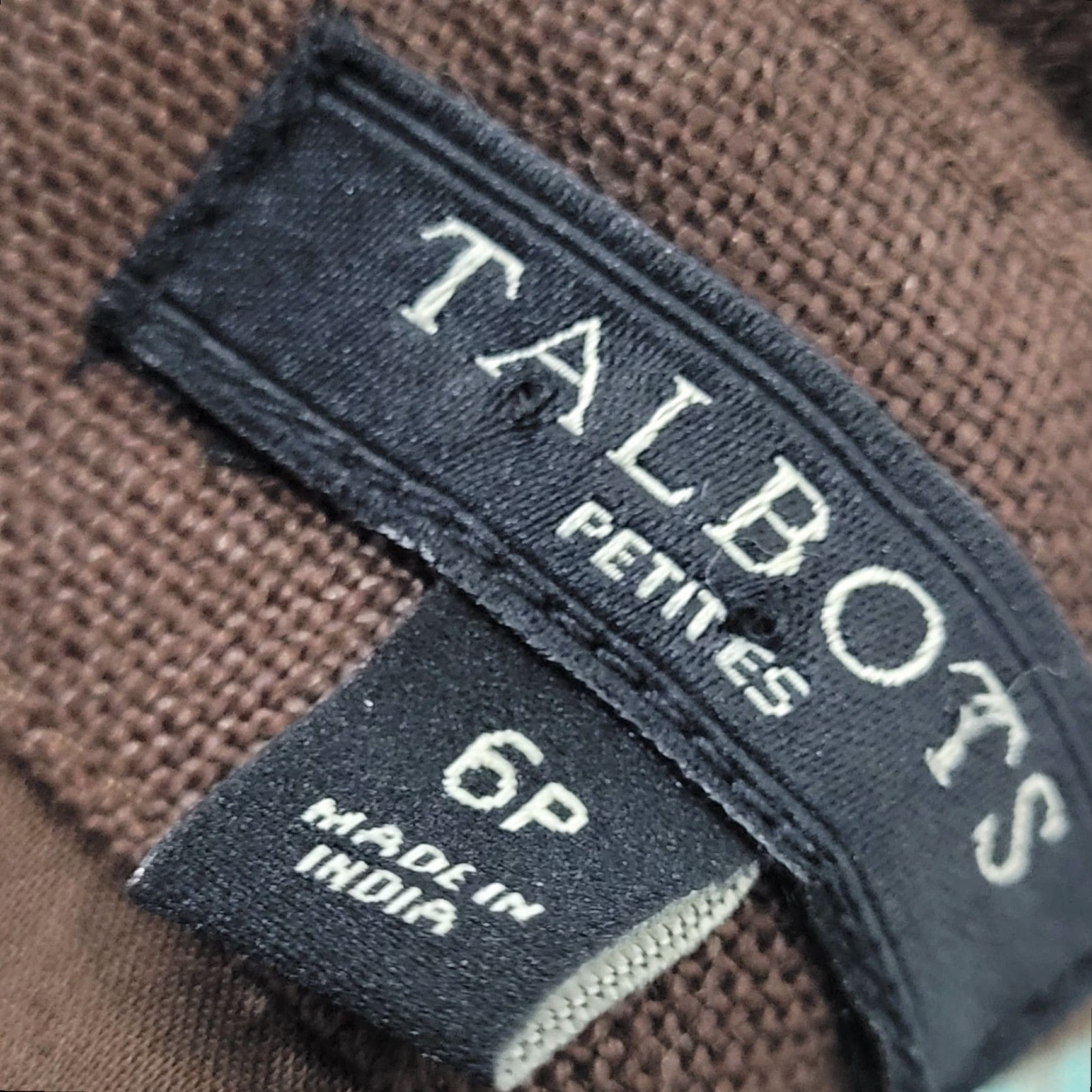 Talbots Talbots Brown 100% Linen Sleeveless Sheath Dress 6P Knit? No Size M / US 6-8 / IT 42-44 - 3 Thumbnail