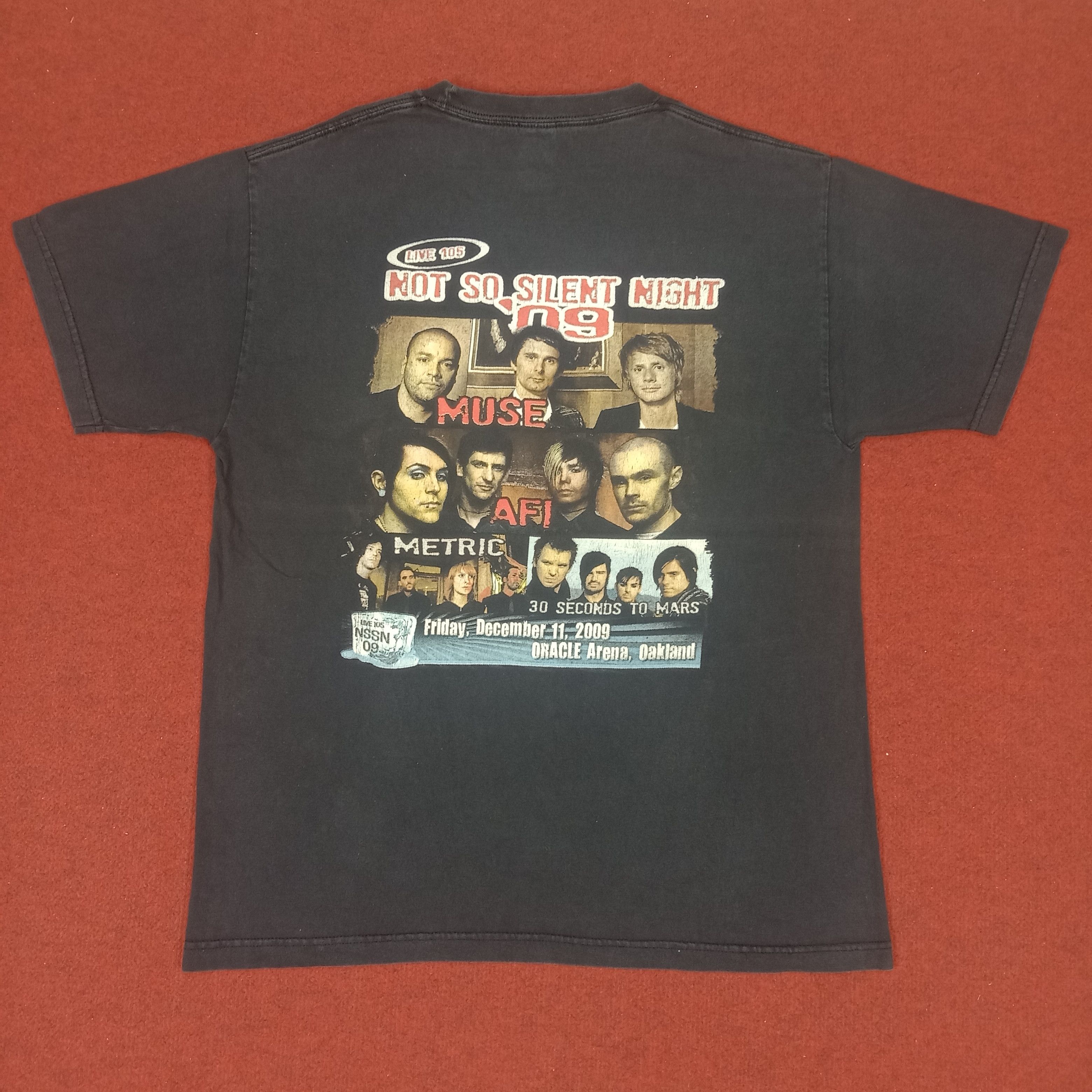 Band Tees × Vintage Muse Afi Band Not So Silent Night Music Festival Tshirt Size US L / EU 52-54 / 3 - 1 Thumbnail