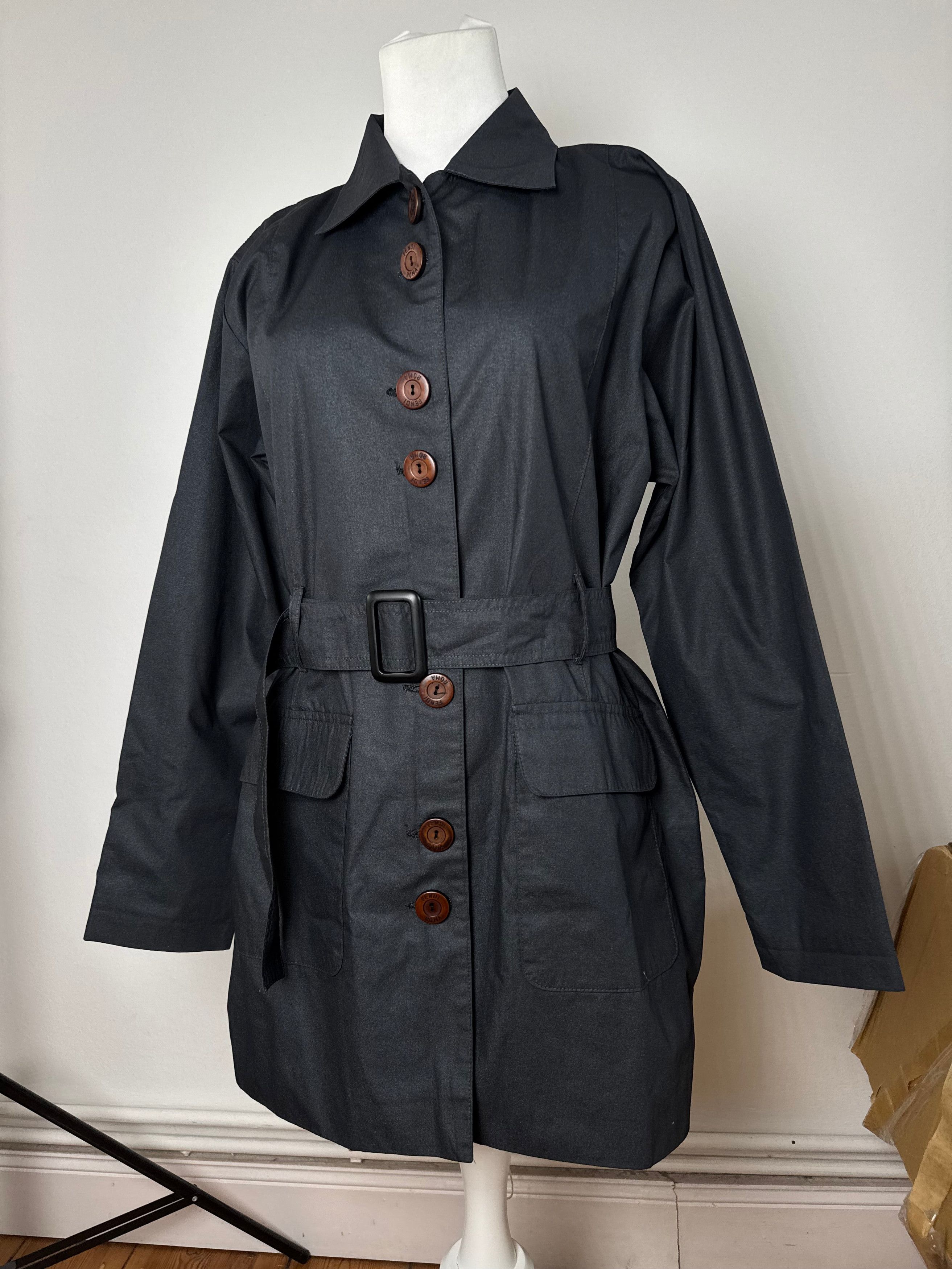 Fendi Vintage Roma Trenchcoat Anthrazit M Size M / US 6-8 / IT 42-44 - 1 Thumbnail