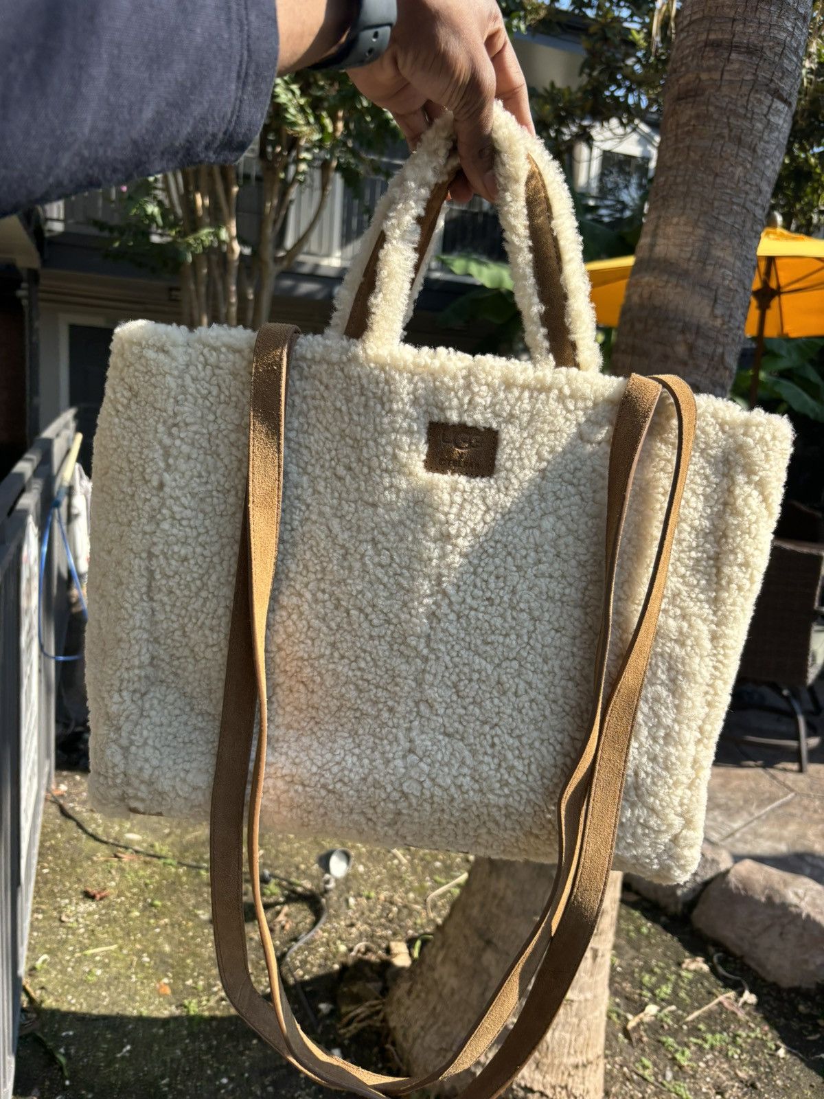 Telfar × Ugg TELFAR X UGG Reverse shopping bag Medium Natural Size ONE SIZE - 3 Thumbnail
