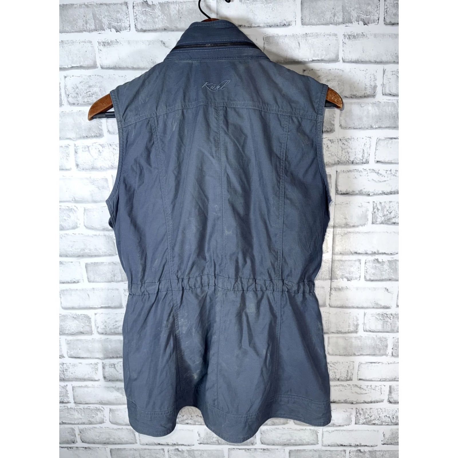 Vintage Kuhl Vest Womens Small Gray Rekon Full Zip Tactical Utility Hooded Vest (90s Outdoor) Womens, Vest, Gray, Small Size S / US 4 / IT 40 - 7 Thumbnail