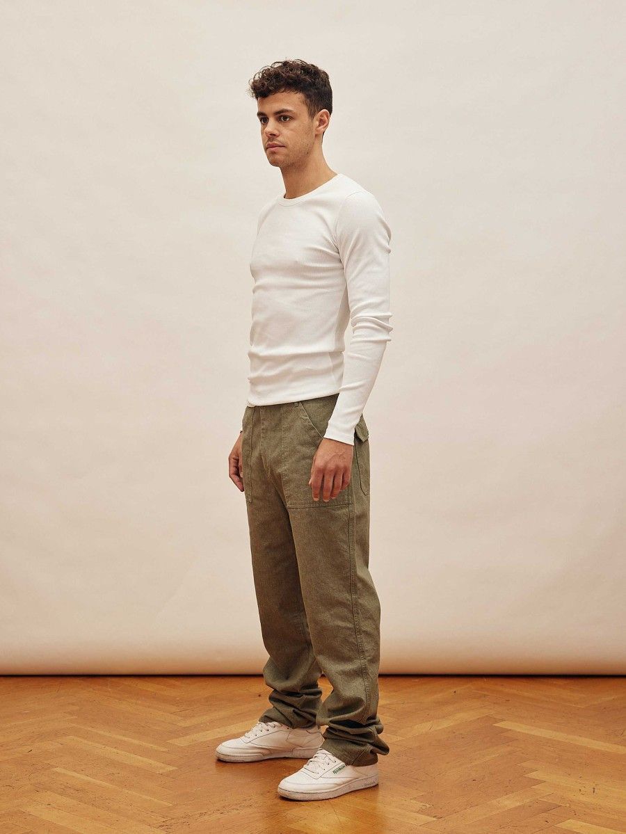 Other Djerf Avenue Go To Pants Green Military Army Trousers Size US 30 / EU 46 - 1 Thumbnail