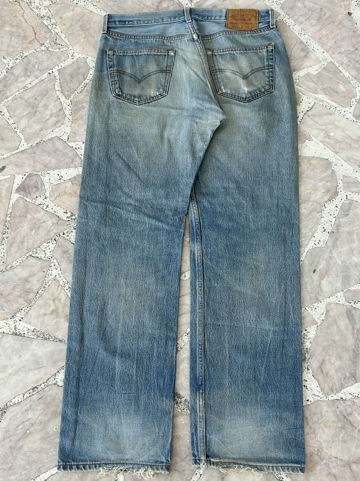 Levi's Levis 501xx Ripped Japan Denim Size US 35 - 2 Thumbnail