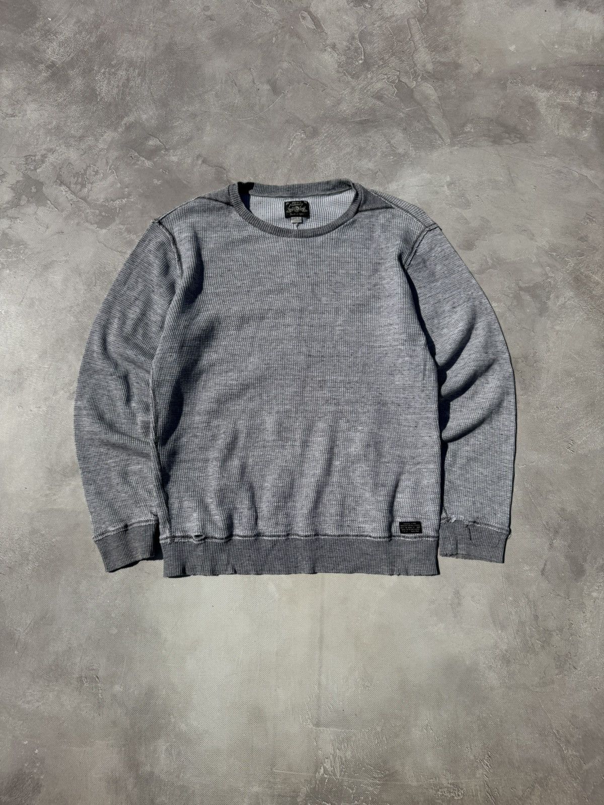 Diesel Vintage Diesel Waffle Distressed Sweatshirt Size US S / EU 44-46 / 1 - 1 Thumbnail