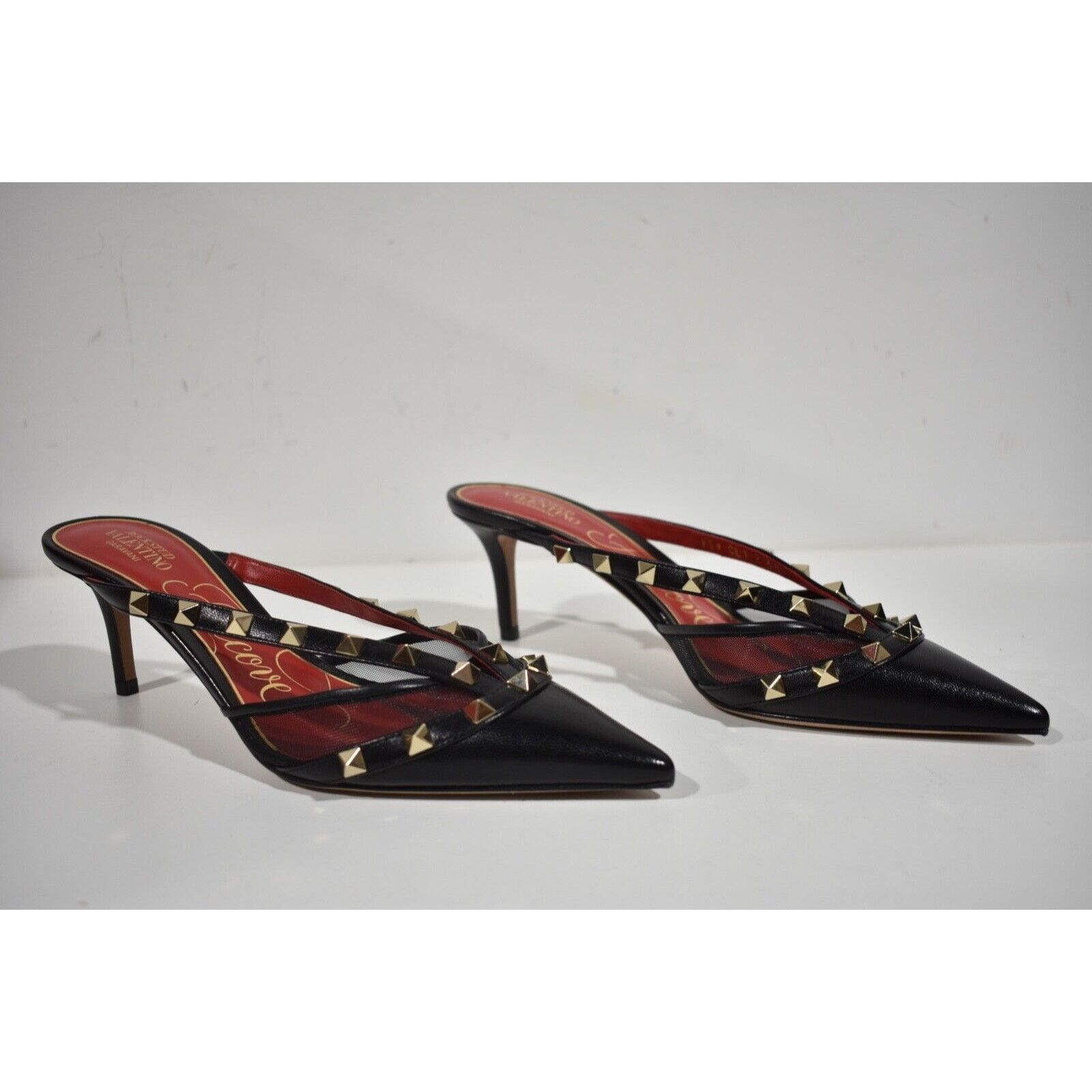 Valentino Rockstud Mule Classic Pointed Backless Sandal Heel Pump 36 Size US 6 / IT 36 - 4 Thumbnail