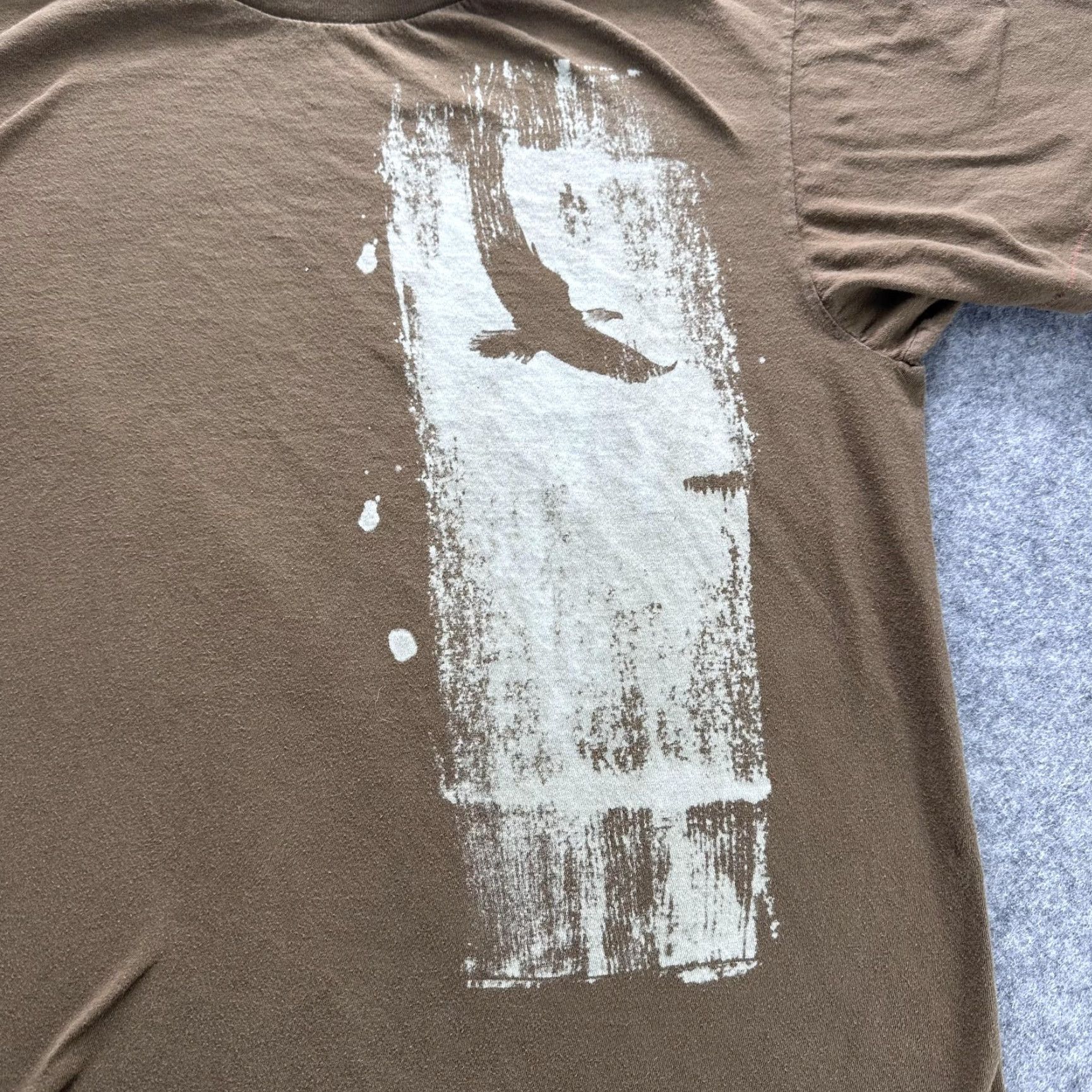 Gap Gap Shirt Mens Medium Brown Bird Nature Graphic Crewneck Tagless Tee Cotton Size US M / EU 48-50 / 2 - 2 Thumbnail