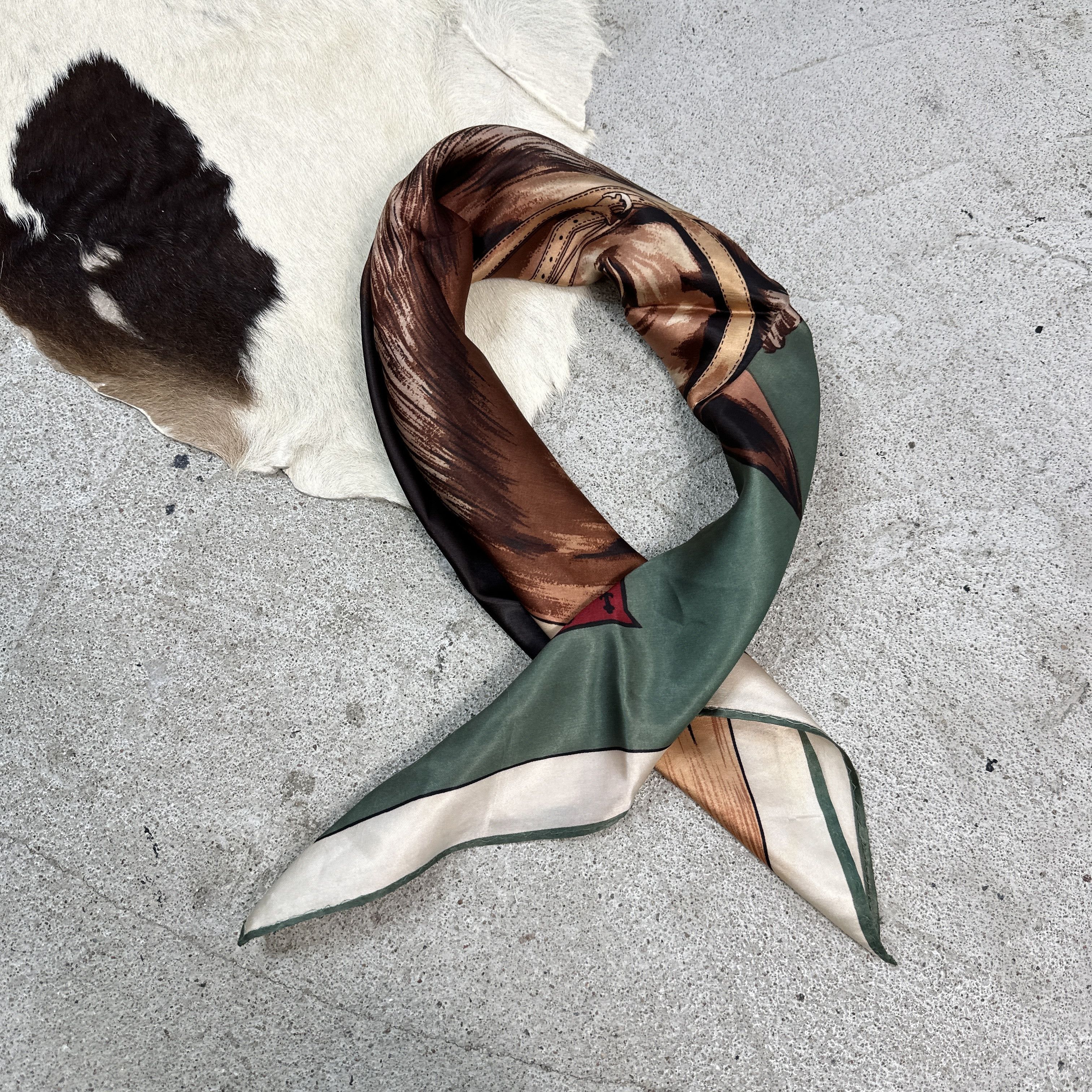 Vintage Vintage Silk Scarf Size ONE SIZE - 3 Thumbnail