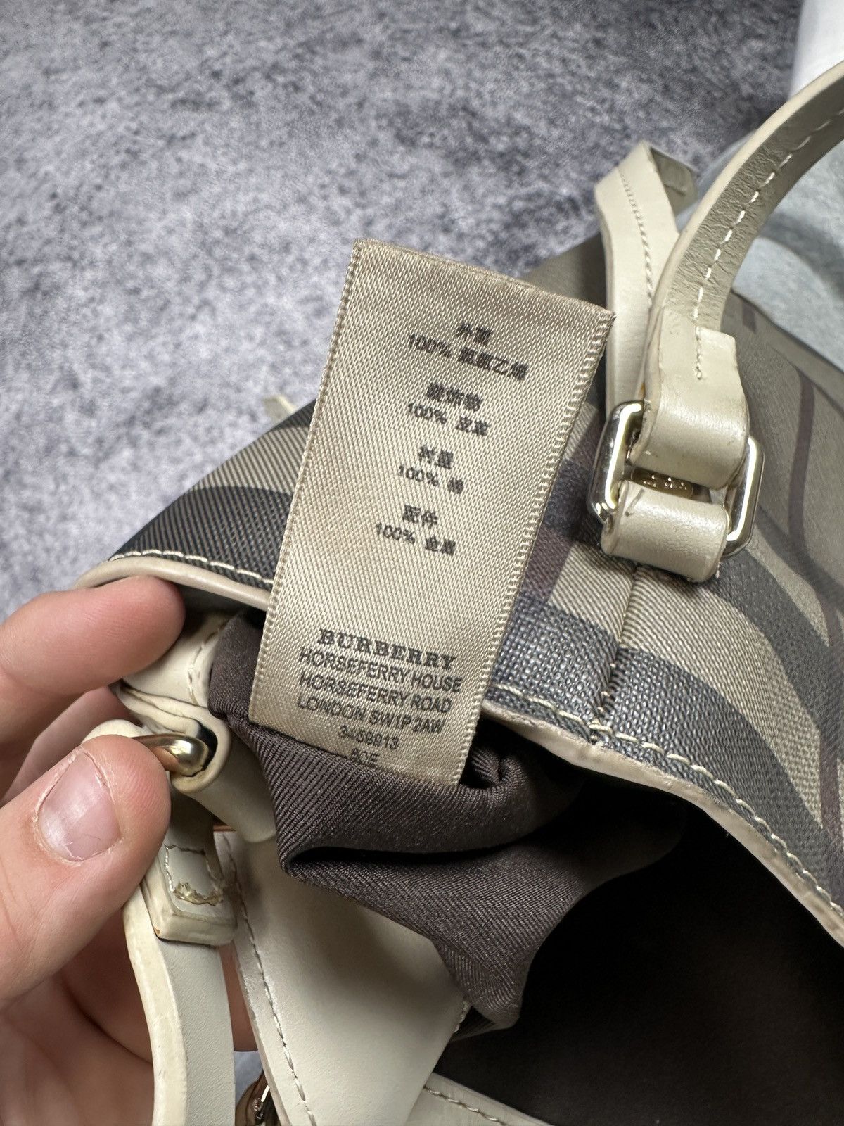 Burberry Vintage Burberry Check Bag Luxury Handl Very Rare Casual UK Size ONE SIZE - 6 Thumbnail