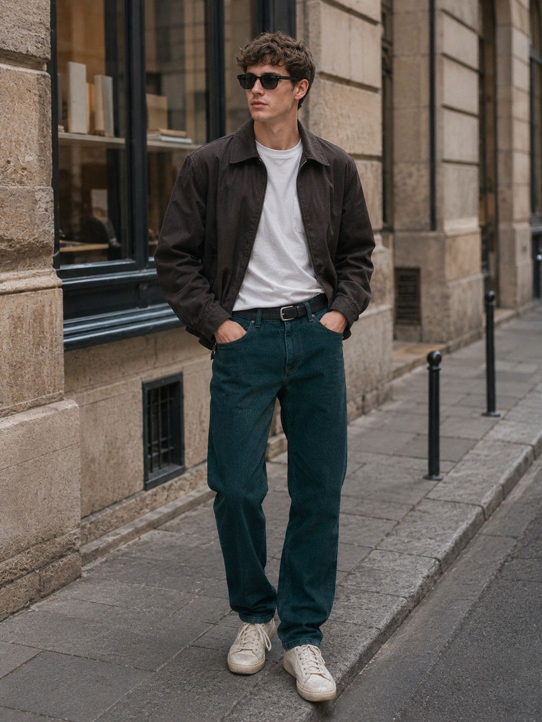 Lemaire × Uniqlo UNIQLO U Regular Straight Fit Dark Green Denim Jeans Size US 30 / EU 46 - 13 Thumbnail