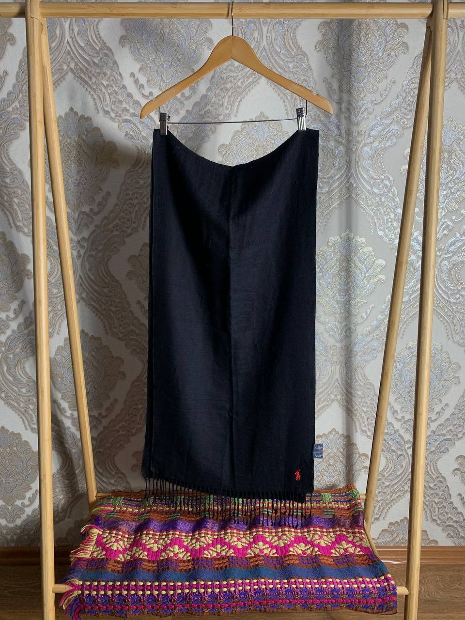 Polo Ralph Lauren Vintage Polo Ralph Lauren Wool Long Scarf Casual Retro 90s Size ONE SIZE - 1 Thumbnail