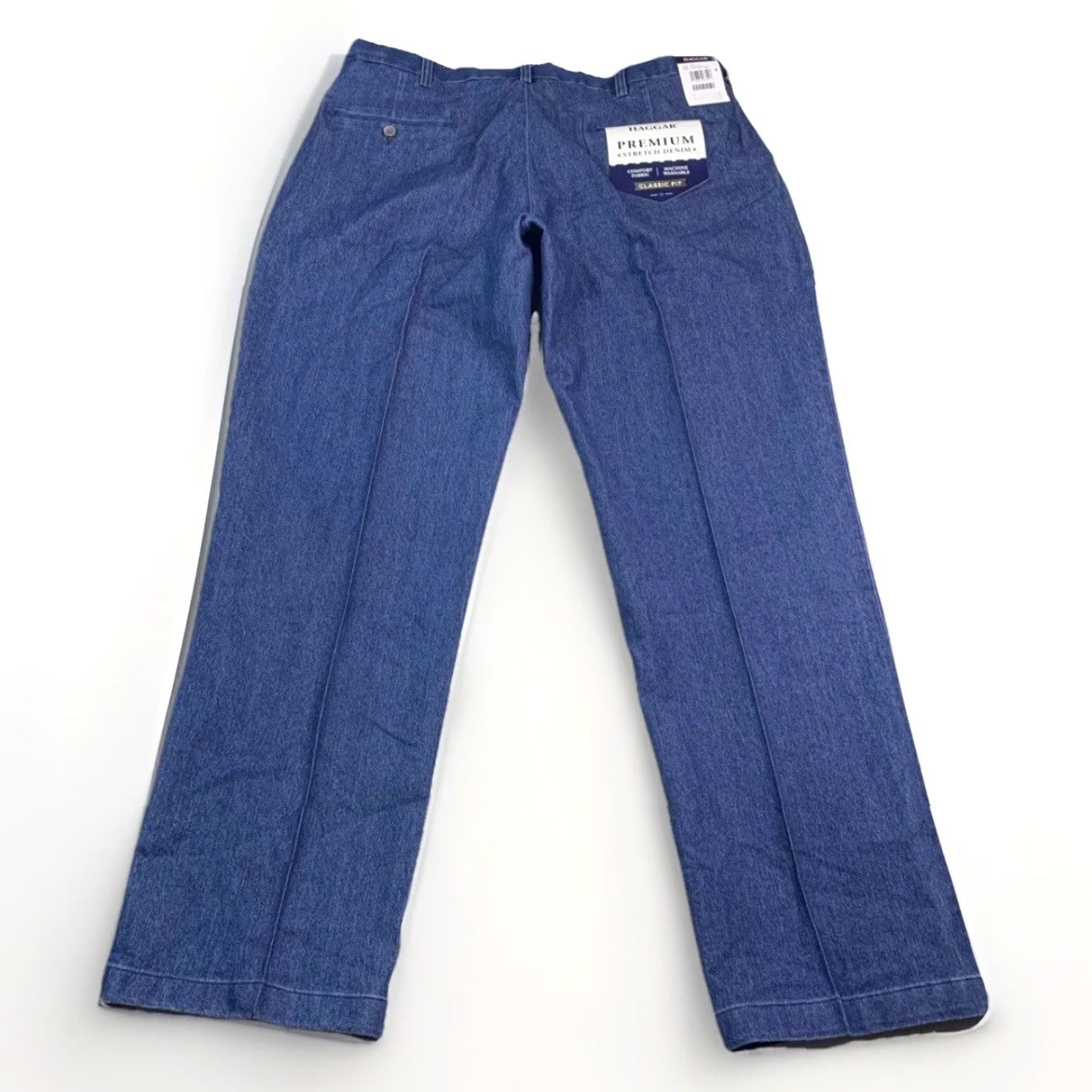 Haggar Haggar Jeans Classic Fit Denim Blue 38x32 NWT Men’s Regular Cotton Blend Stretch Comfort Zip Size US 38 / EU 54 - 5 Thumbnail