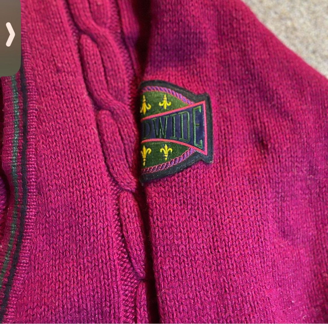 Gap Vintage GAP Shetland Wool Cardigan Burg | Made in Hong Kong Size US M / EU 48-50 / 2 - 5 Thumbnail