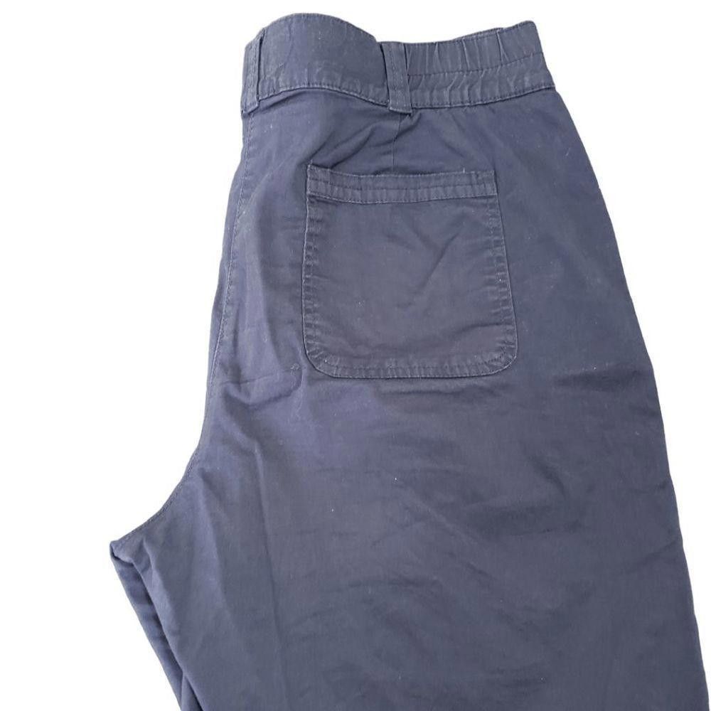 Designer CT229 Karen Scott Navy Ladies Bermuda Shorts Size 14 Size 36" / US 14 / IT 50 - 2 Thumbnail