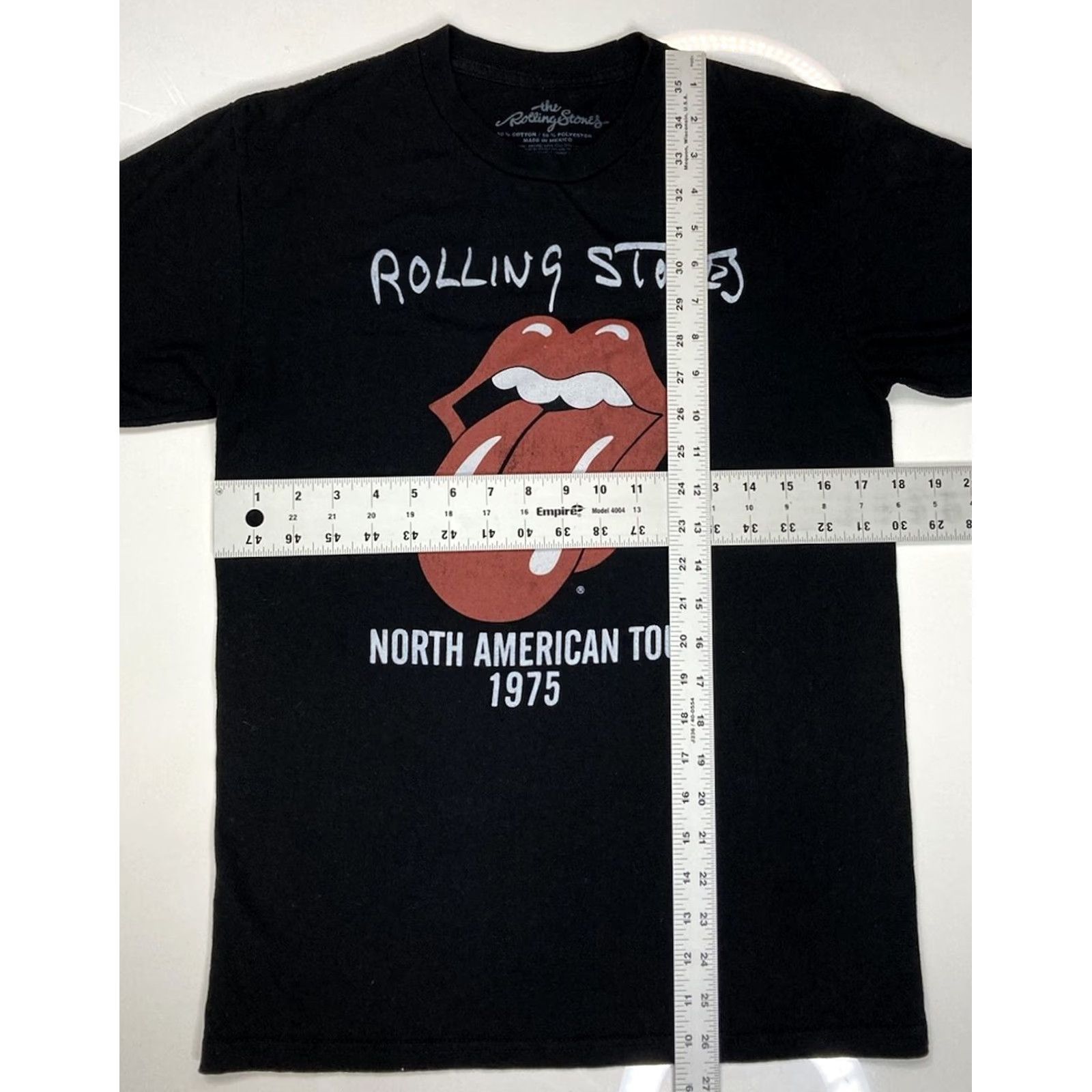 Vintage The Rolling Stones Shirt Women Small Crew Neck Cotton Black Short Sleeve T-Shirt Music Retro 1970s Casual Mens/Mens Girls/Girls Size S / US 4 / IT 40 - 5 Thumbnail
