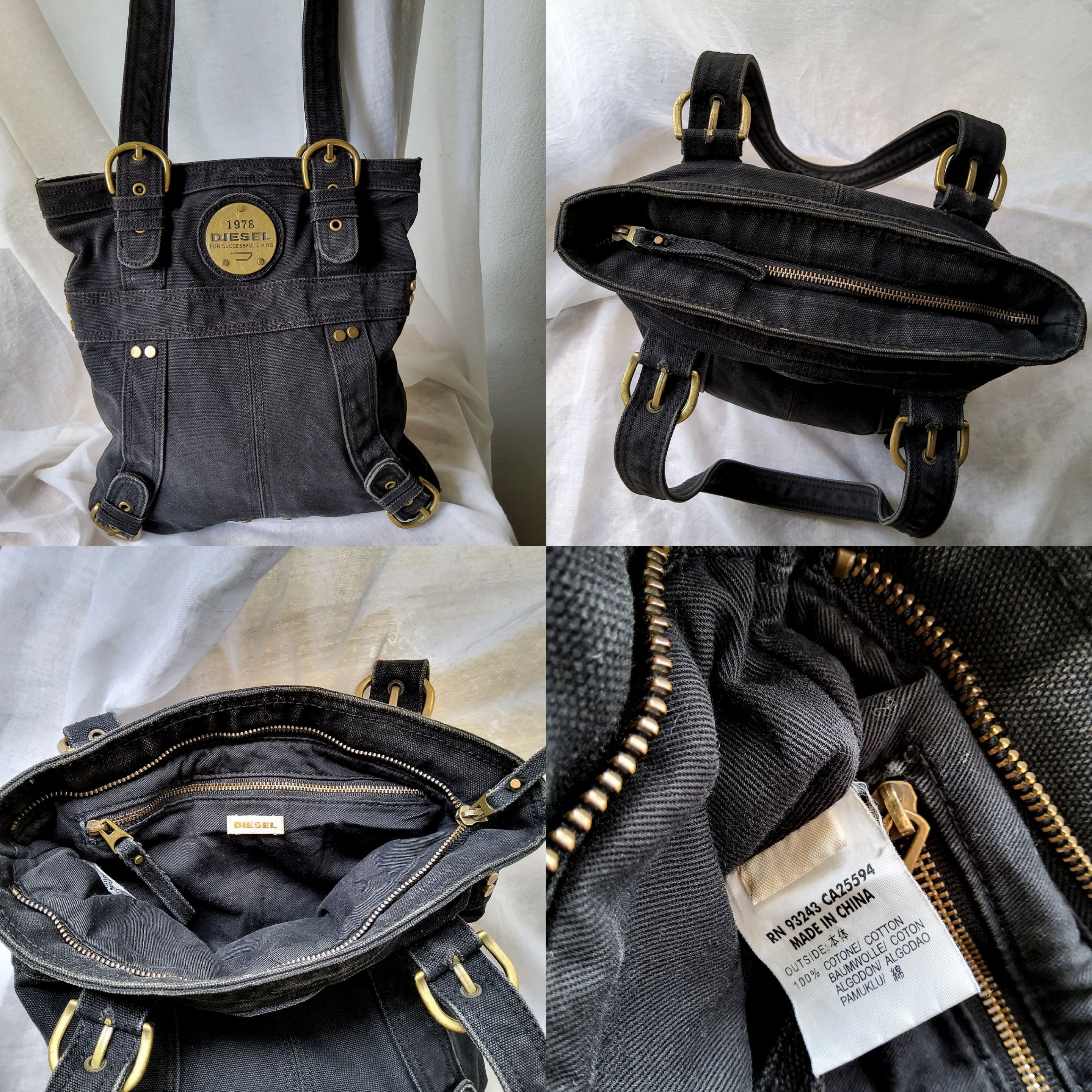 Diesel Diesel vintage y2k tech hardware logo denim shoulder bag Size ONE SIZE - 6 Thumbnail