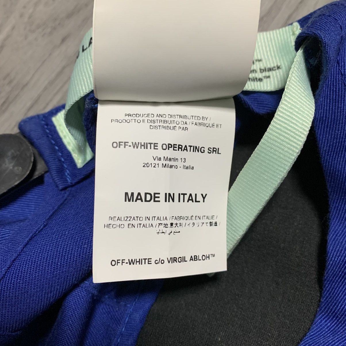 Off-White Off White Cap Blue Off Logo Hat Virgil Abloh Size ONE SIZE - 9 Thumbnail